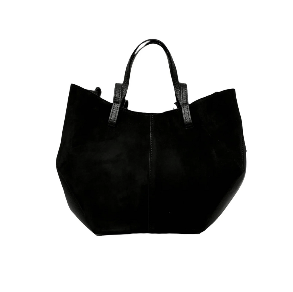 Sac Shopping Cuir Suédé Double Bandoulière LOUISA LEE