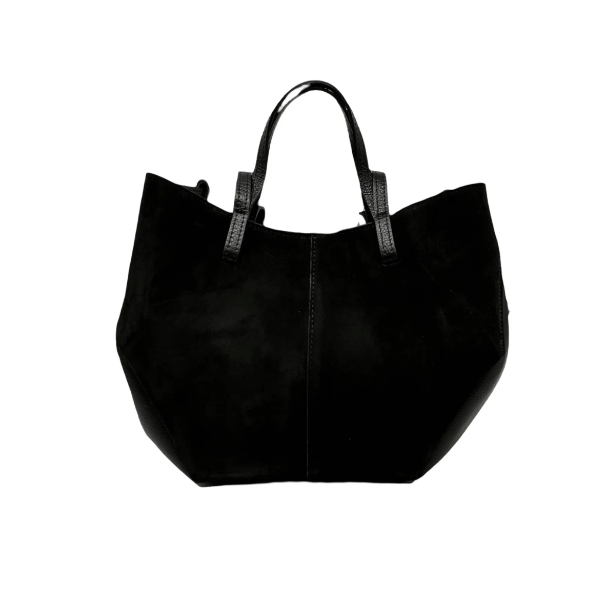 Sac Shopping Cuir Suédé Double Bandoulière LOUISA LEE - Sacs - LOUISA LEE