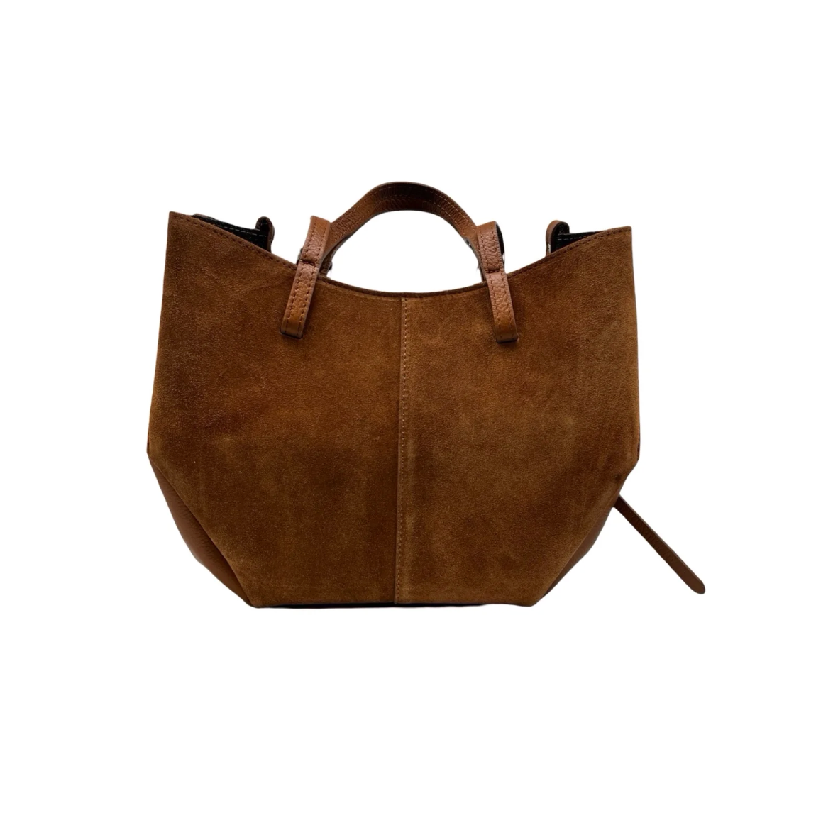 Sac Shopping Cuir Suédé Double Bandoulière LOUISA LEE - Sacs - LOUISA LEE