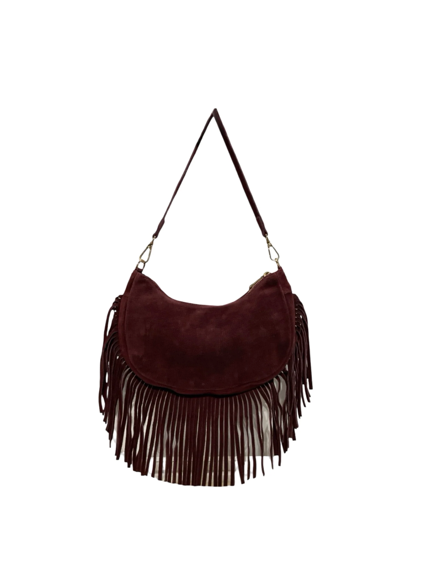 Sac Cabas Cuir Suéde Clouté Demy LOUISA LEE