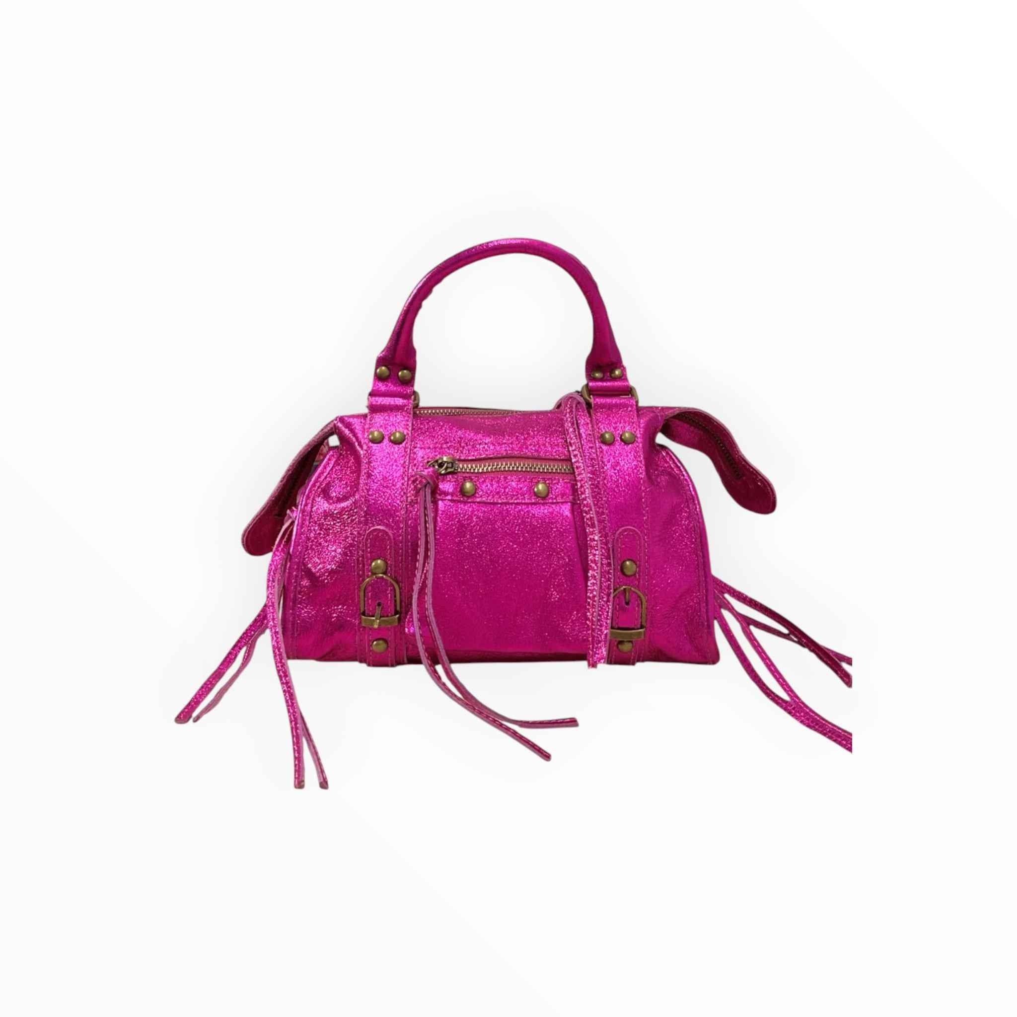 Sac à Main Cuir Vachette Irisé Capucine Medium LOUISA LEE