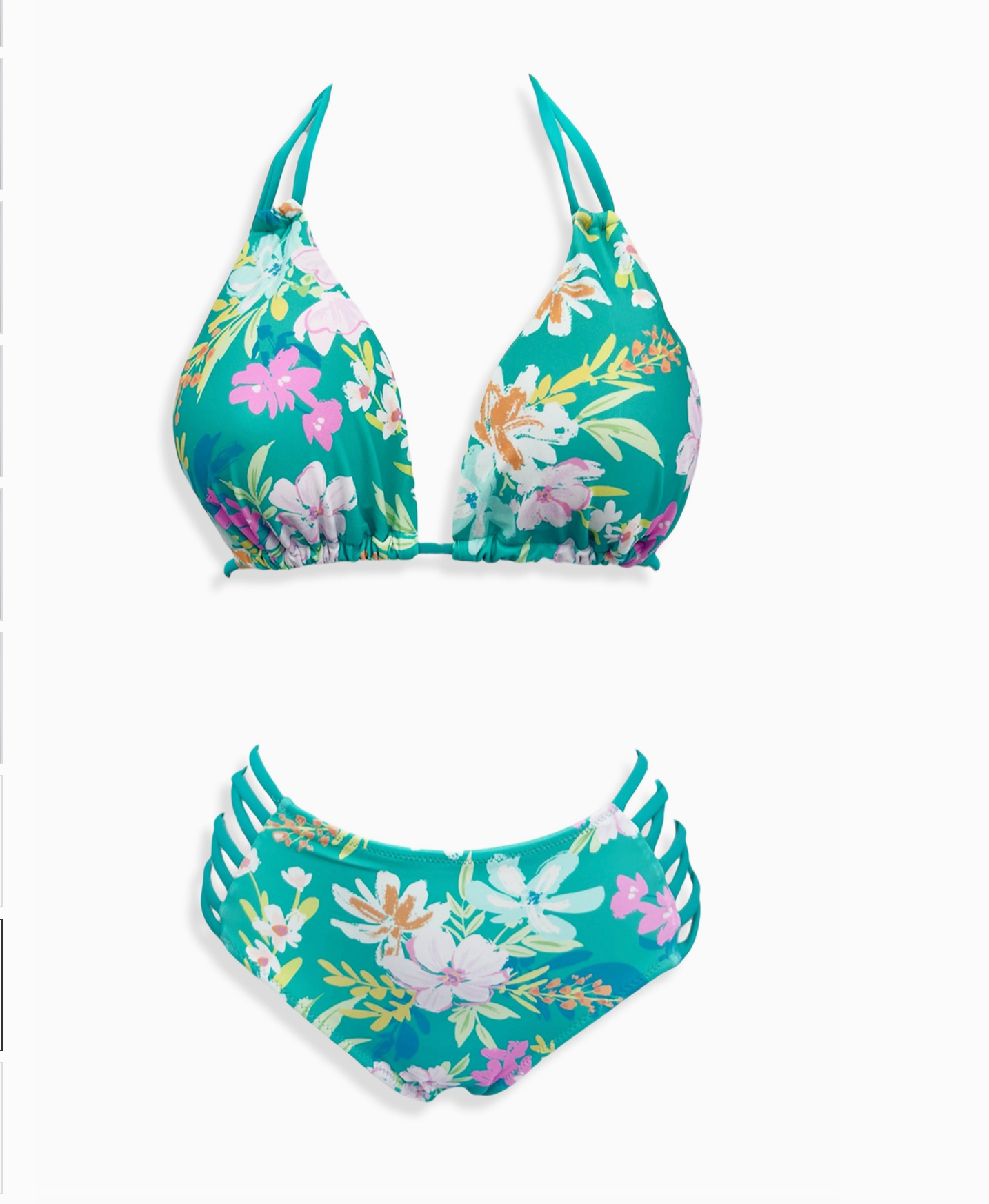 Maillot de bain bikini triangle bas mi-haut ajouré - Maillots de bain - BELLE COM'ELLE