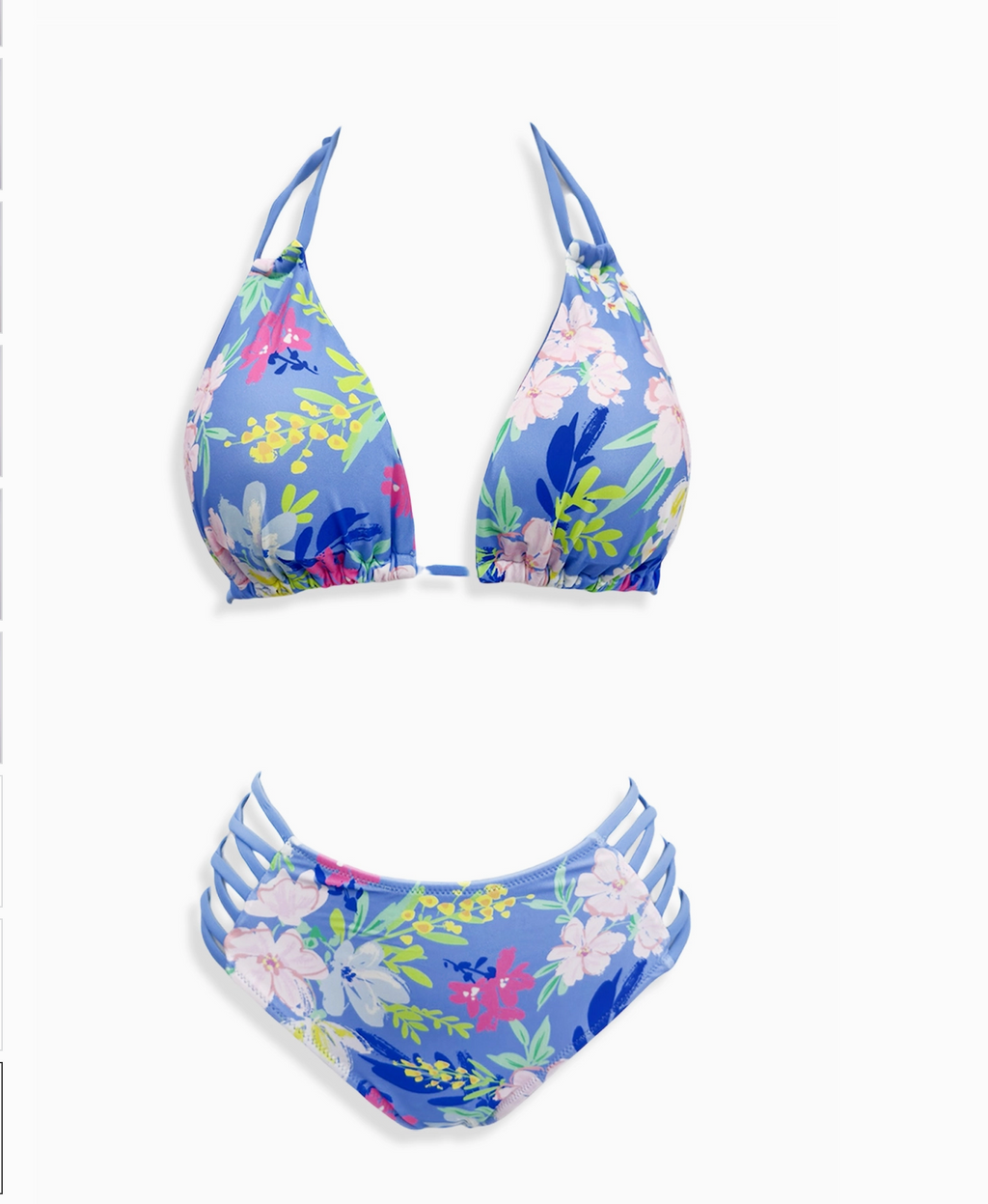 Maillot de bain bikini triangle bas mi-haut ajouré - Maillots de bain - BELLE COM'ELLE