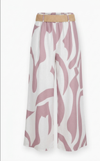 Pantalon à motifs abstraits fluide LUCKY NANA - Pantalon Femme - Lucky Nana