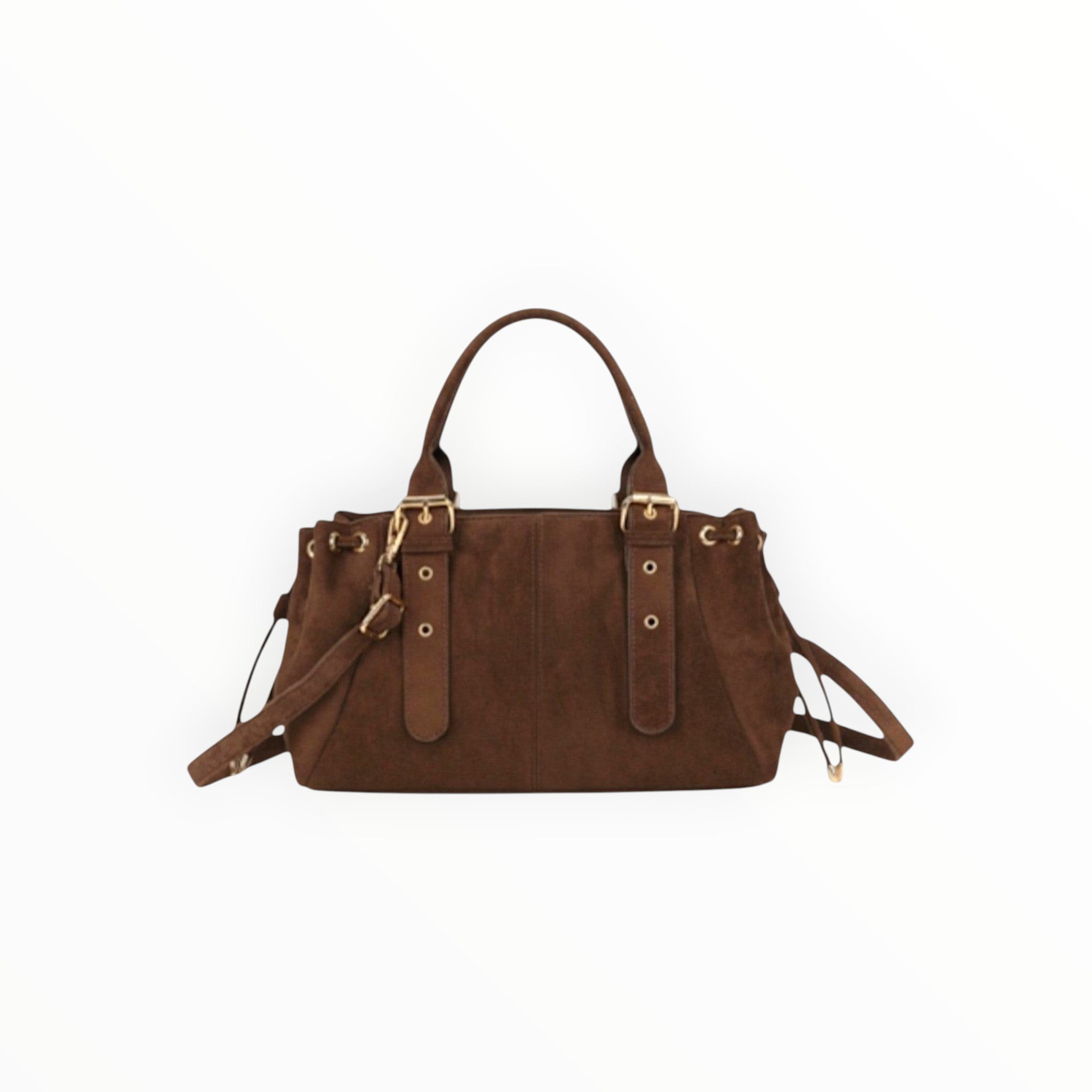 Sac à Main Suédine Détails Dorés L'Essentielle GALLANTRY - Sacs - GALLANTRY