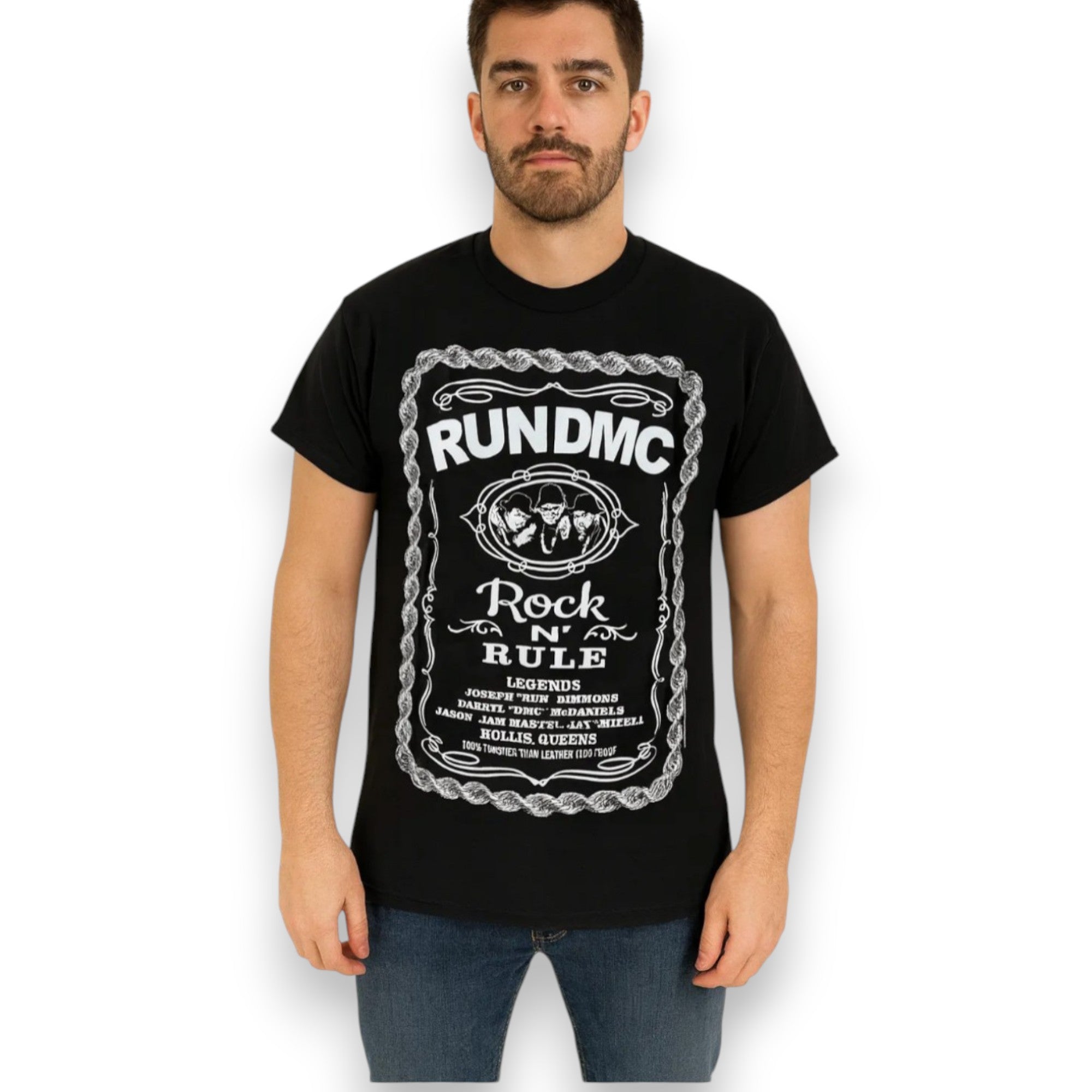 T-shirt Run DMC Rock and Rule Whiskey Homme - T-shirt homme - Official Store