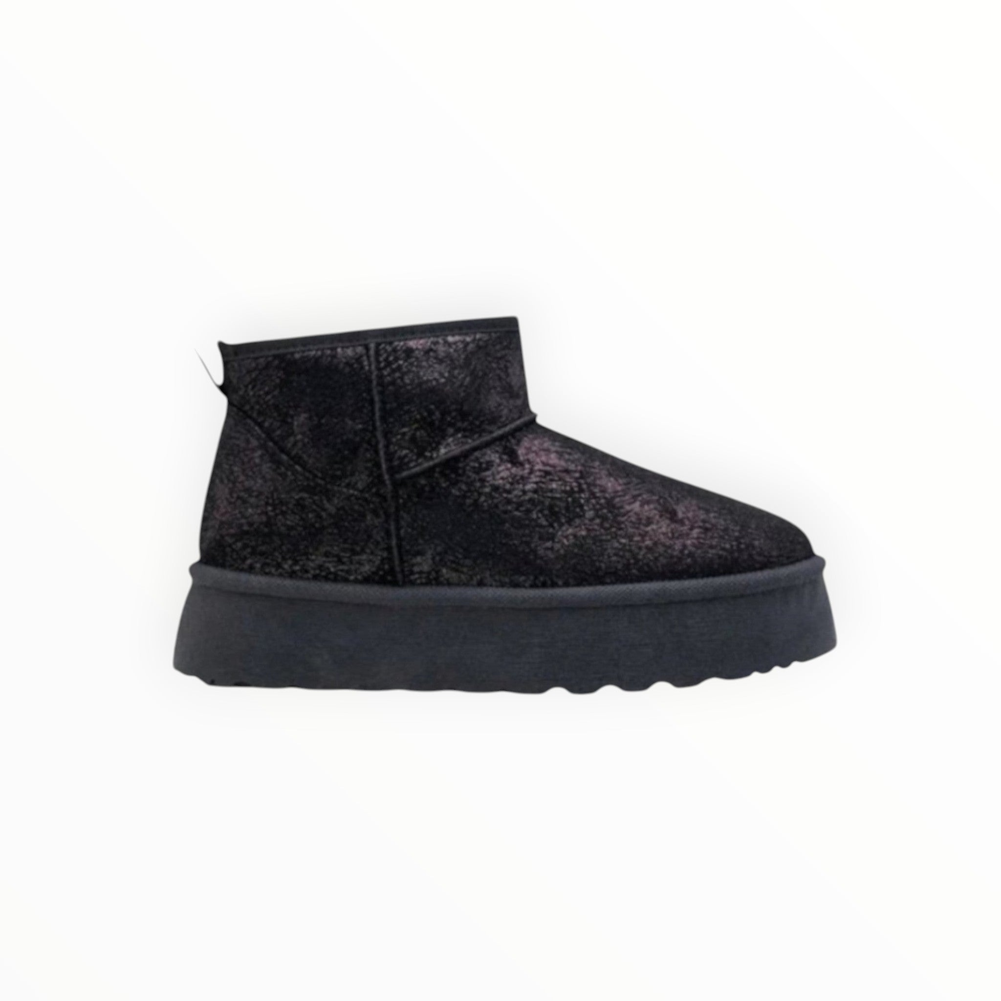 Chelsea Boot Plateforme Effet Brillant PU À Enfiler – LADY GLORY - Chaussure Femme - LADY GLORY