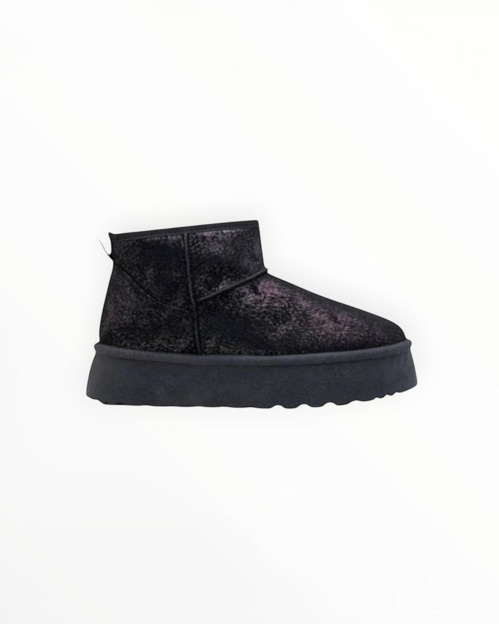 Chelsea Boot Plateforme Effet Brillant PU À Enfiler – LADY GLORY - Chaussure Femme - LADY GLORY
