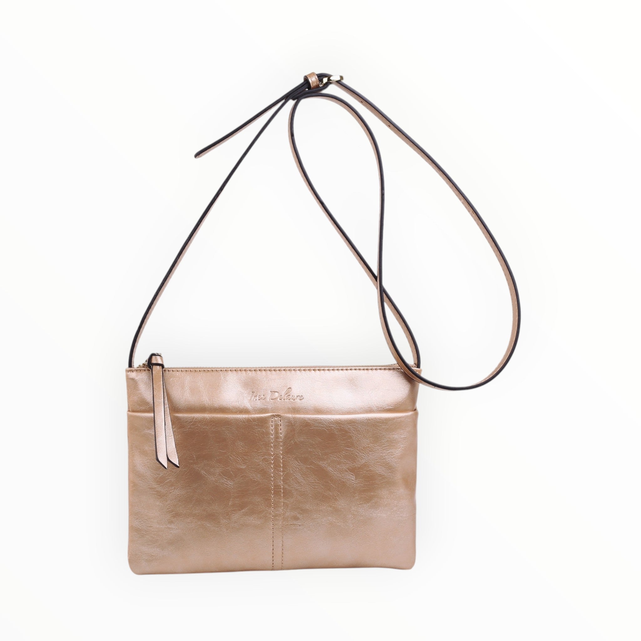 Pochette zippée plate multi-poches INES DELAURE - Sacs - INES DELAURE