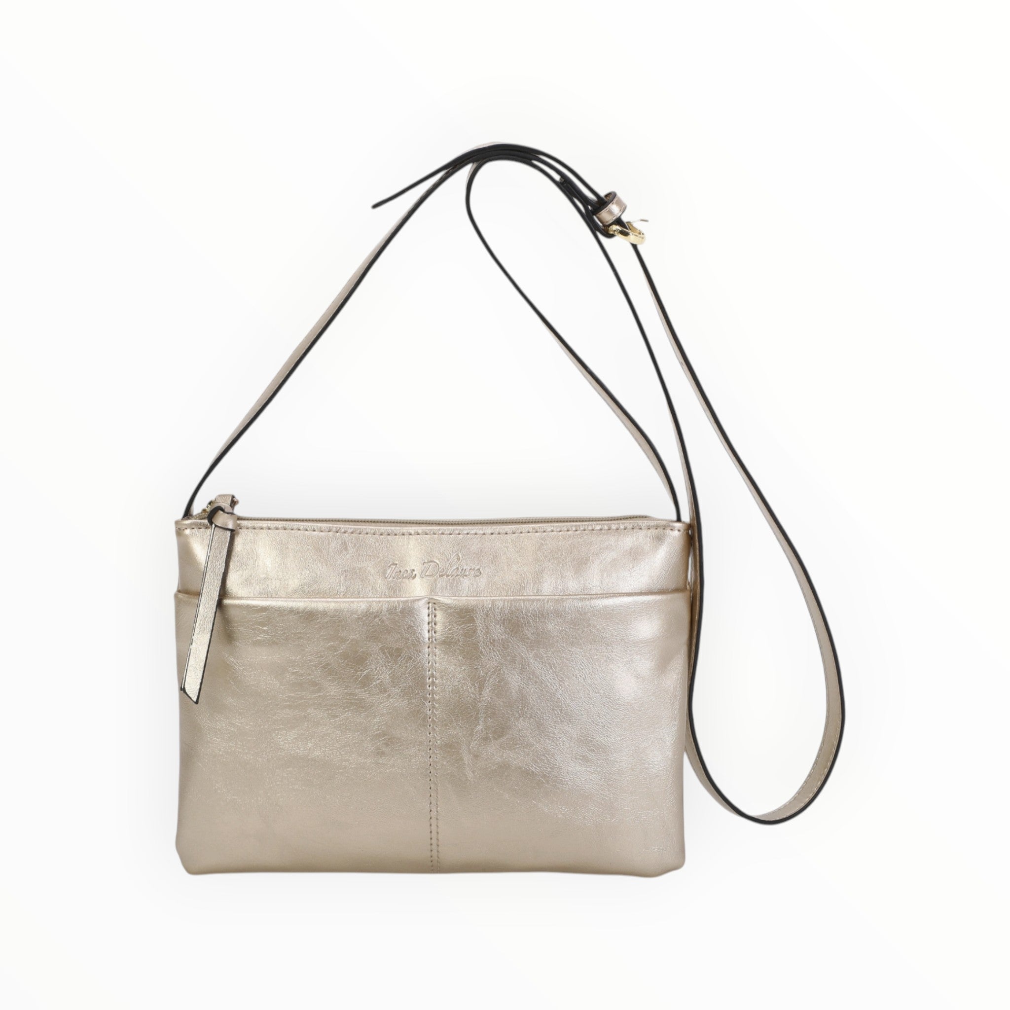 Pochette zippée plate multi-poches INES DELAURE - Sacs - INES DELAURE