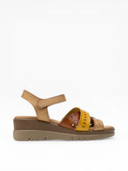Sandales Compensées Brides Entrecroisées Perforées LADY GLORY - Chaussure Femme - LADY GLORY