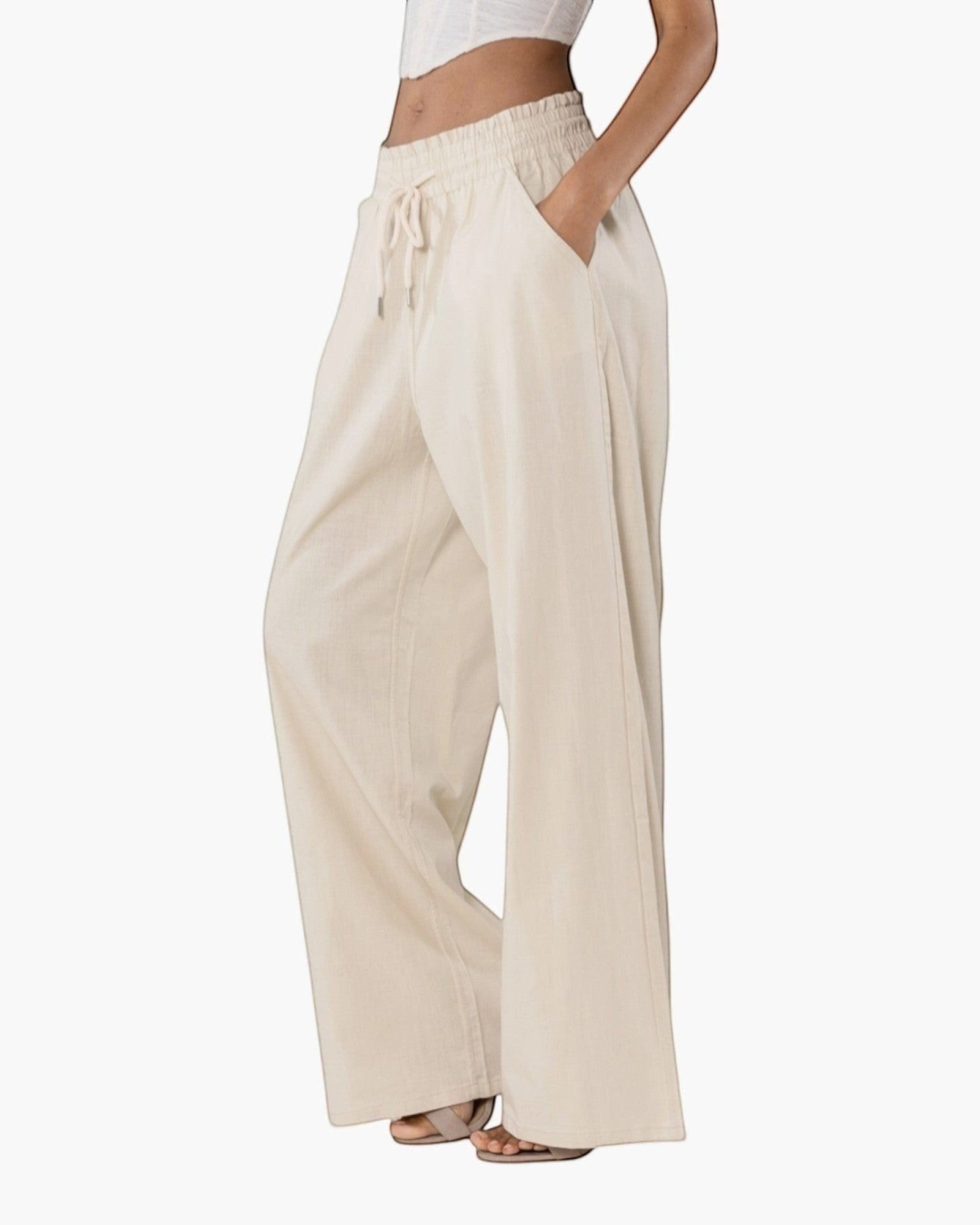 Pantalon palazzo large NINA CARTER - Pantalon Femme - Nina Carter