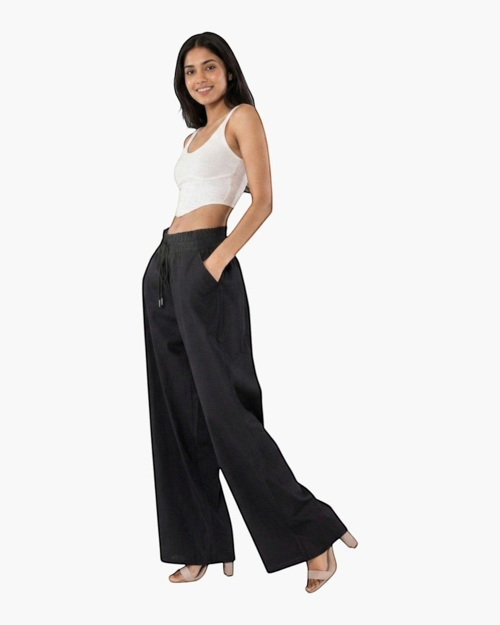 Pantalon palazzo large NINA CARTER