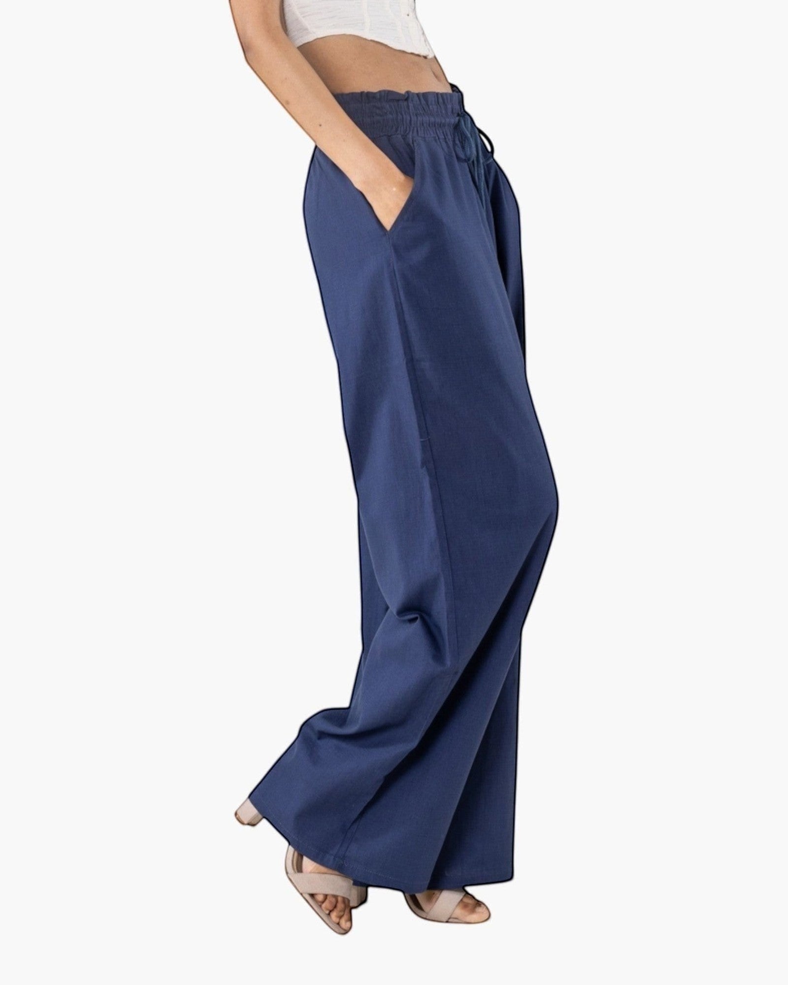 Pantalon palazzo large NINA CARTER - Pantalon Femme - Nina Carter