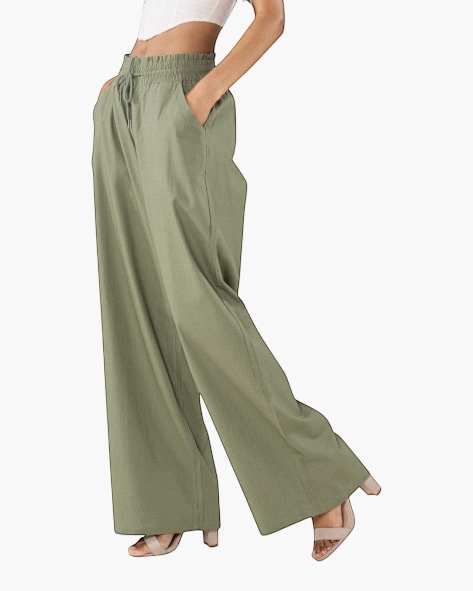 Pantalon palazzo large NINA CARTER - Pantalon Femme - Nina Carter