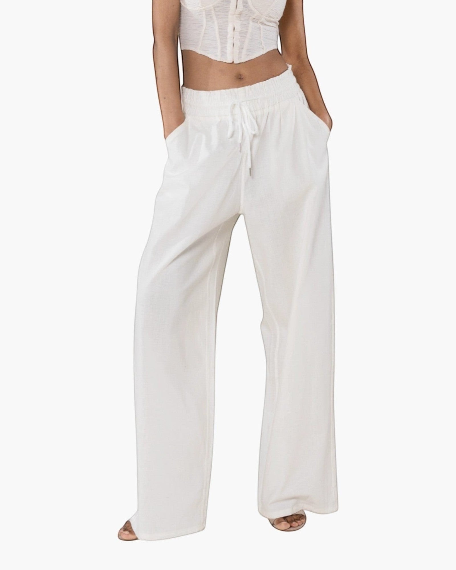 Pantalon palazzo large NINA CARTER - Pantalon Femme - Nina Carter
