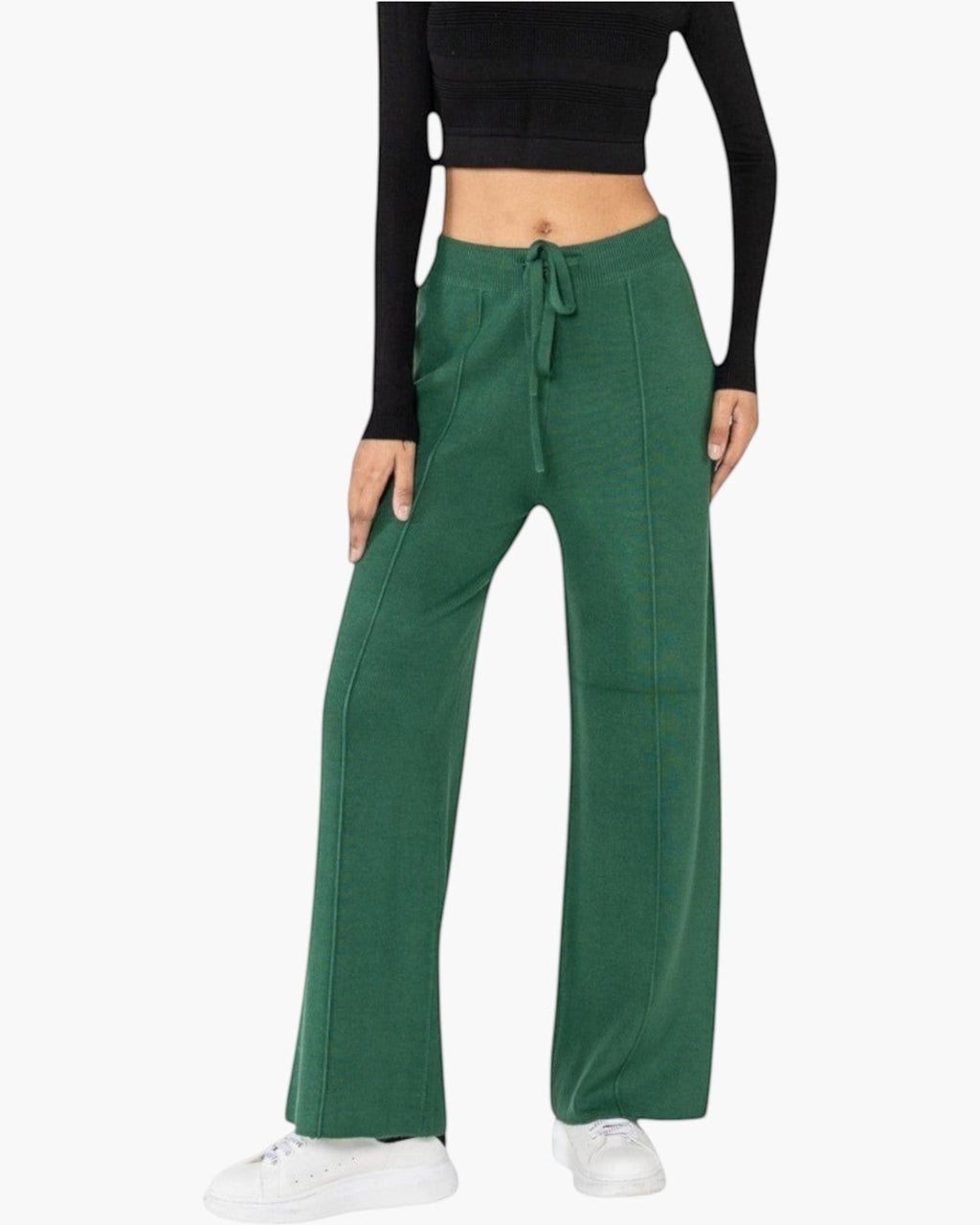 Pantalon en maille confort cocooning évasé NINA CARTER - Pantalon Femme - Nina Carter