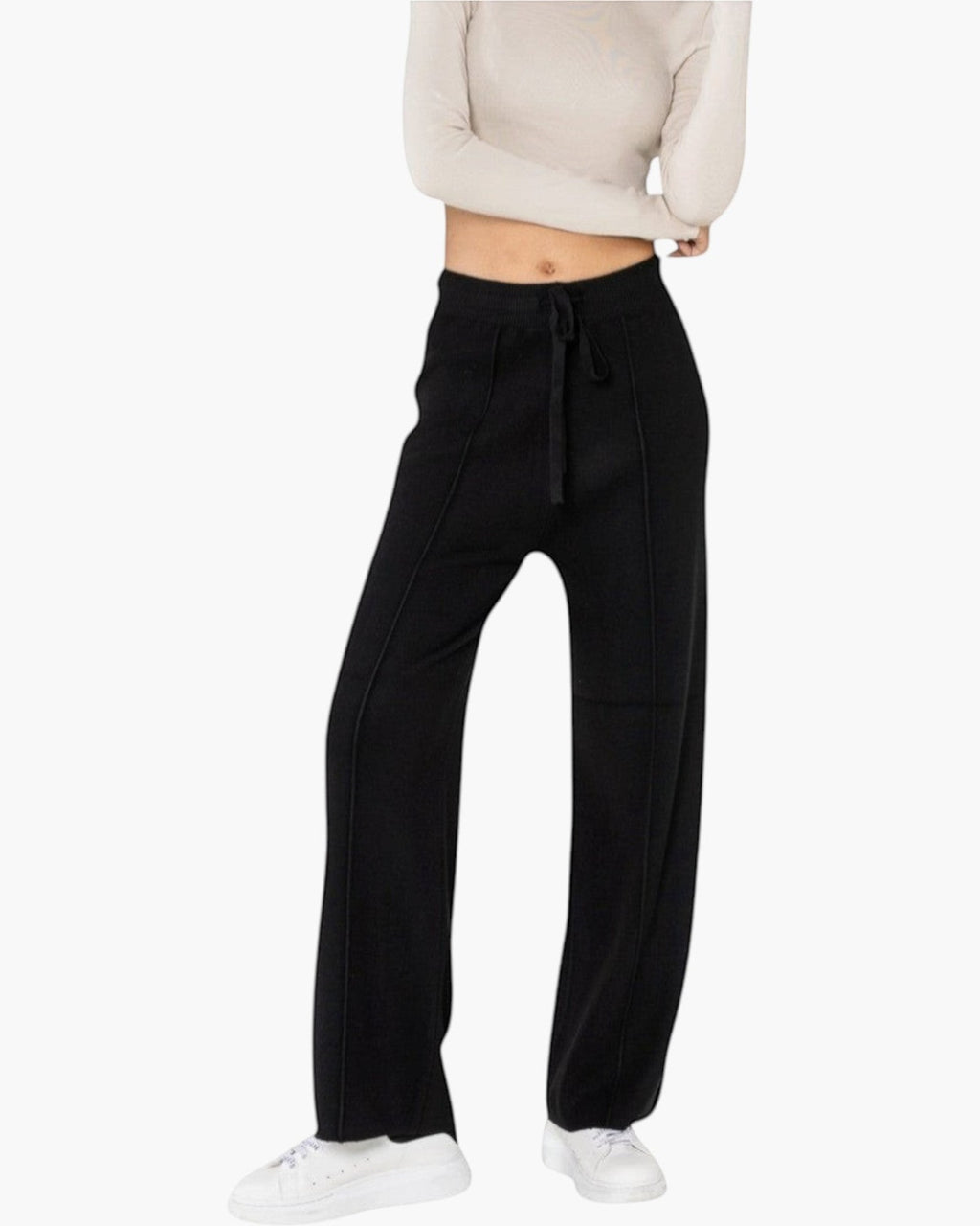 Pantalon en maille confort cocooning évasé NINA CARTER - Pantalon Femme - Nina Carter