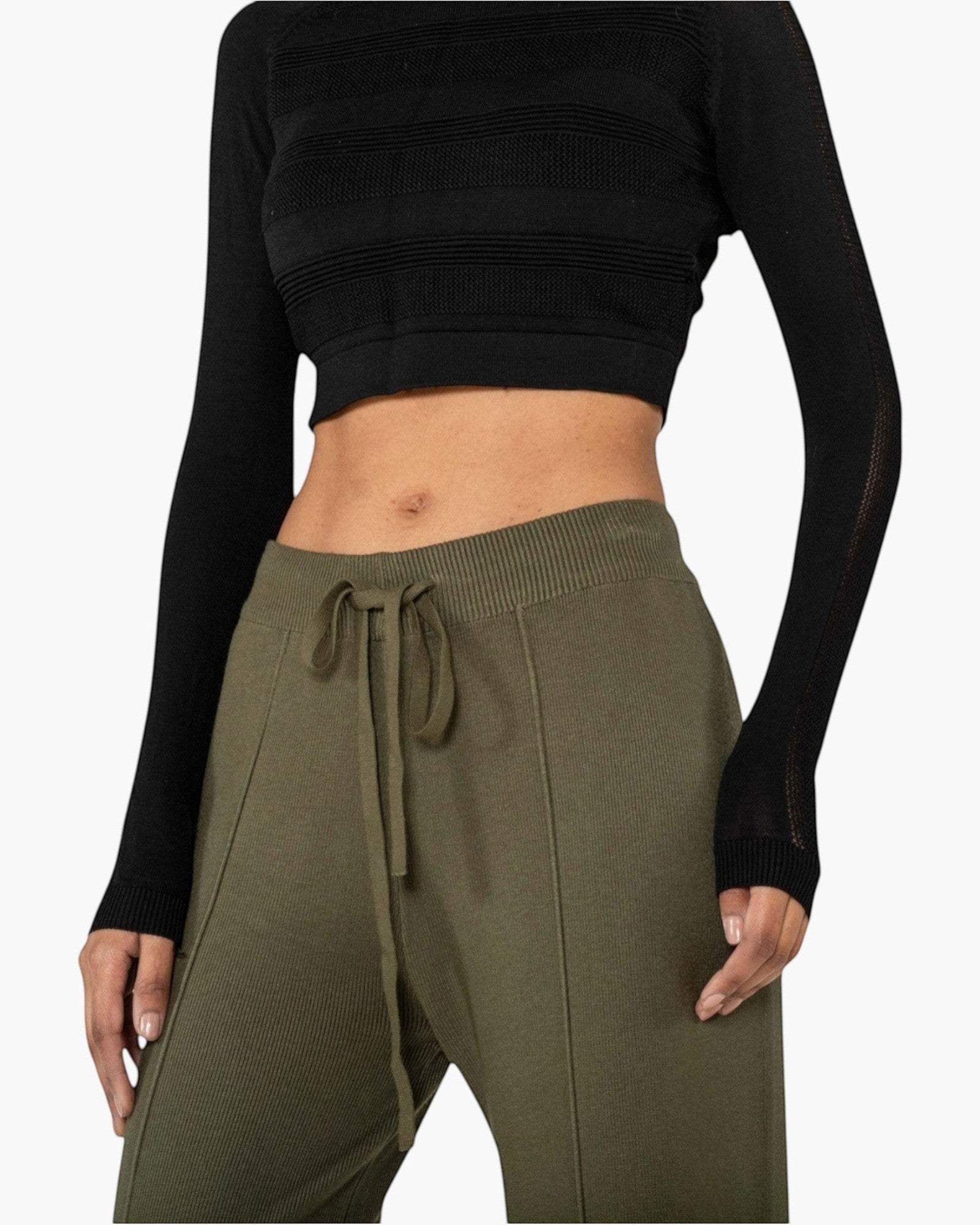 Pantalon en maille confort cocooning évasé NINA CARTER - Pantalon Femme - Nina Carter