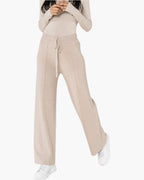 Pantalon en maille confort cocooning évasé NINA CARTER - Pantalon Femme - Nina Carter