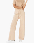Pantalon en maille confort cocooning évasé NINA CARTER - Pantalon Femme - Nina Carter