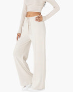 Pantalon en maille confort cocooning évasé NINA CARTER - Pantalon Femme - Nina Carter