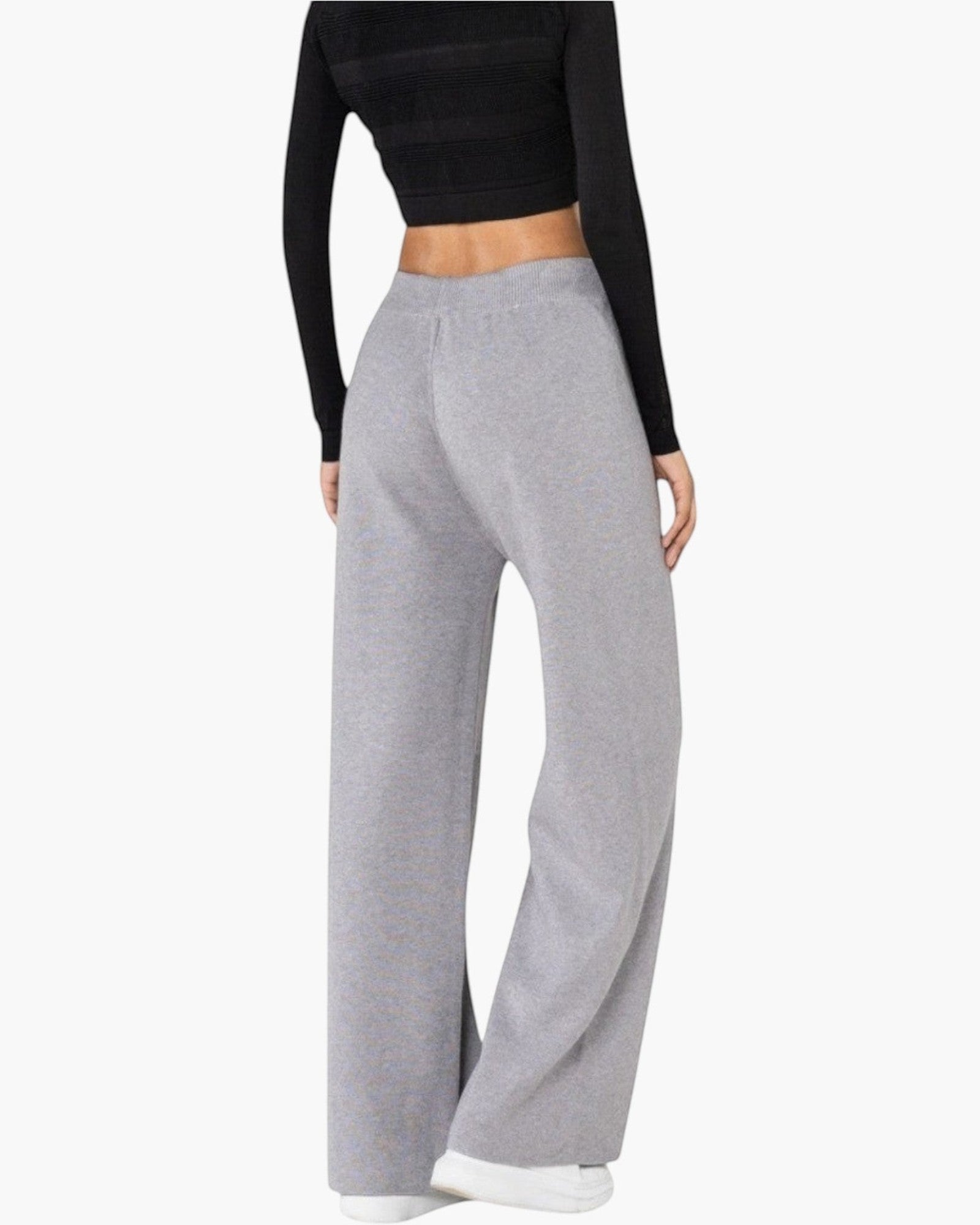Pantalon en maille confort cocooning évasé NINA CARTER - Pantalon Femme - Nina Carter