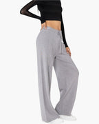 Pantalon en maille confort cocooning évasé NINA CARTER - Pantalon Femme - Nina Carter