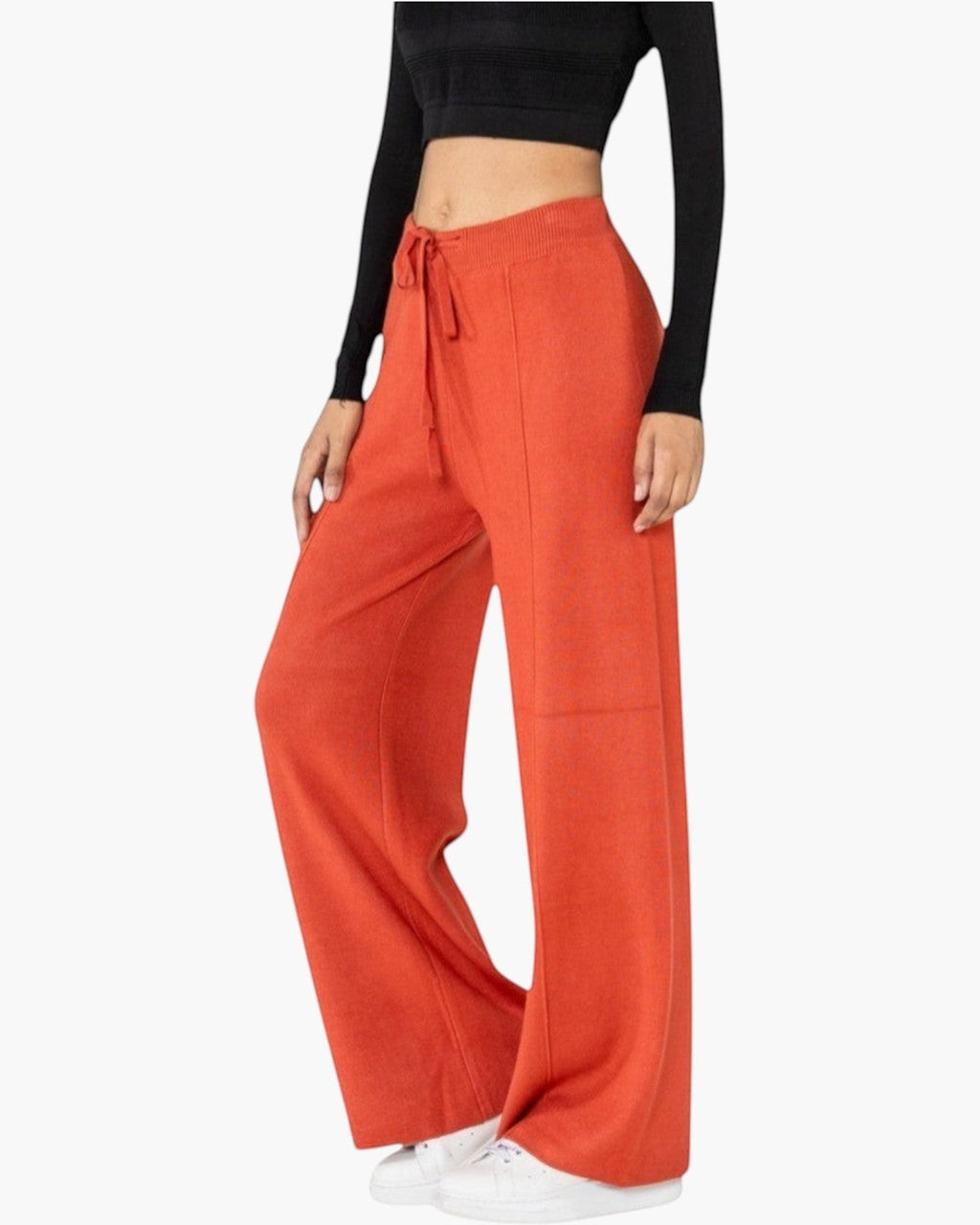 Pantalon en maille confort cocooning évasé NINA CARTER - Pantalon Femme - Nina Carter
