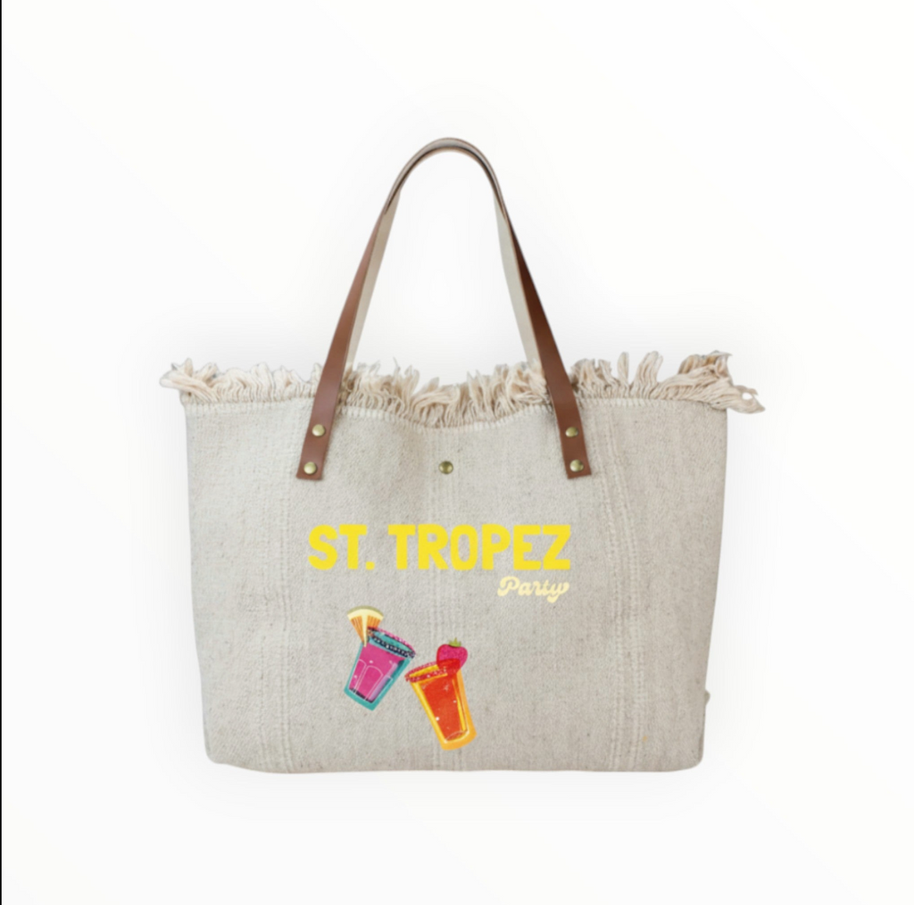 Sac Cabas Coton et Cuir LOUISA LEE
