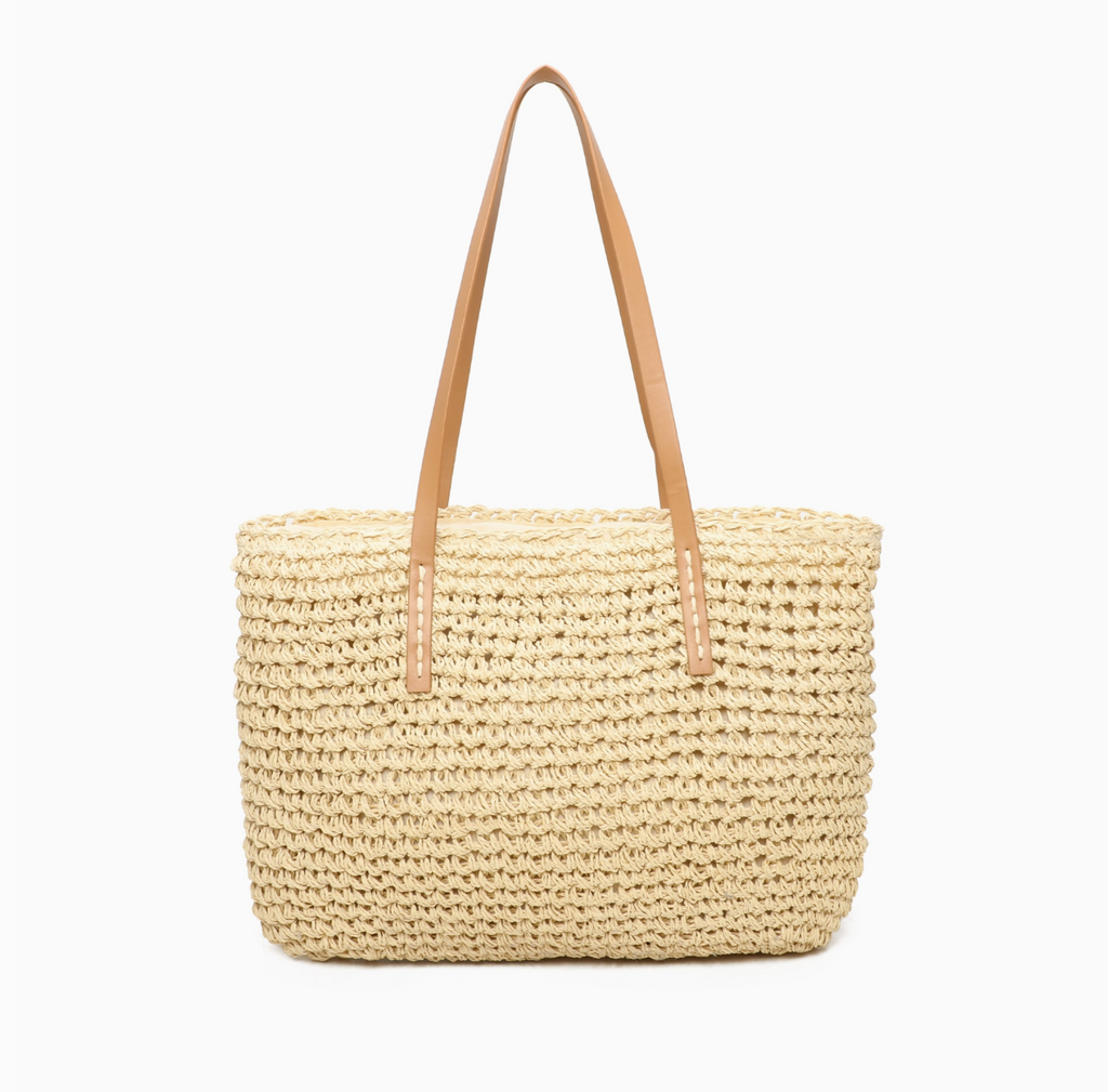 Cabas Zippé Paille avec Trousse INES DELAURE