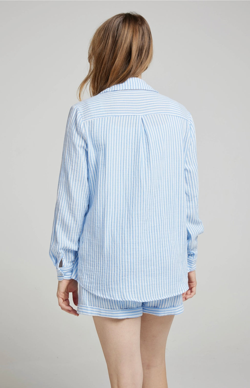Short rayé gaz de coton DEBRA ANDY & LUCY