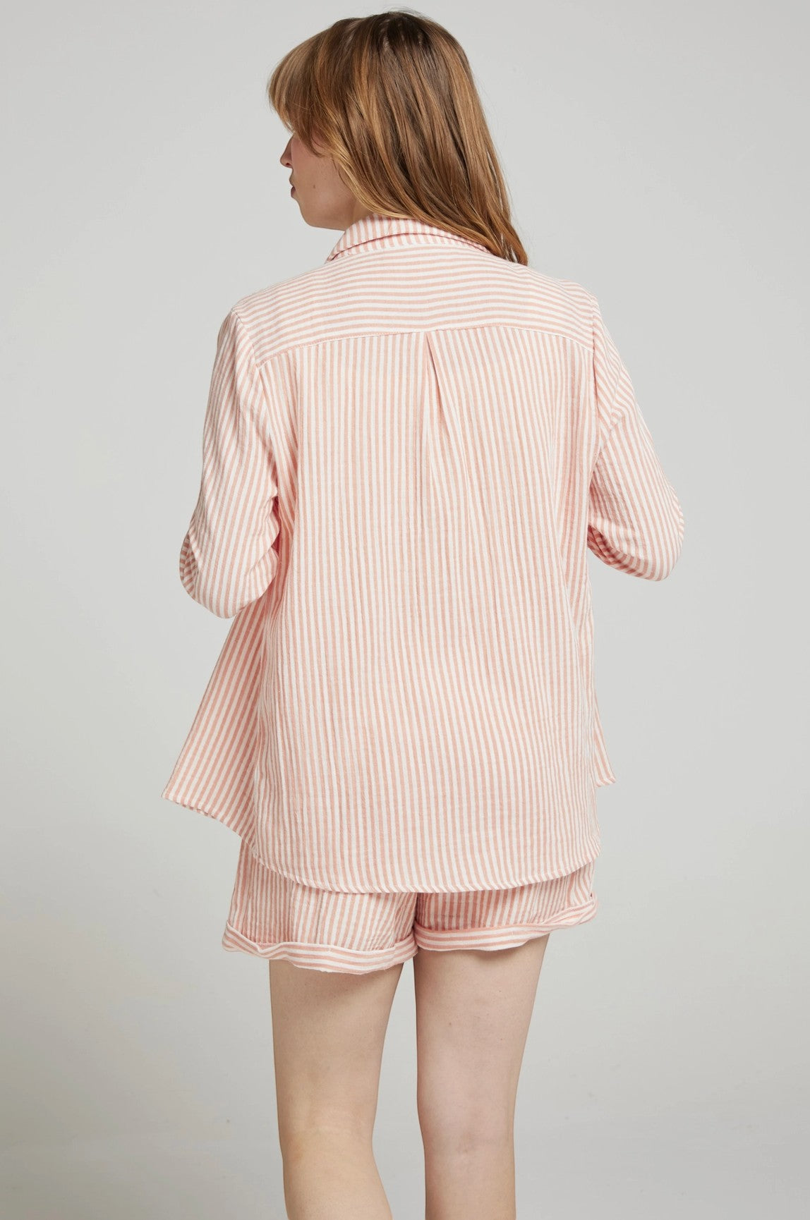 Short rayé gaz de coton DEBRA ANDY & LUCY