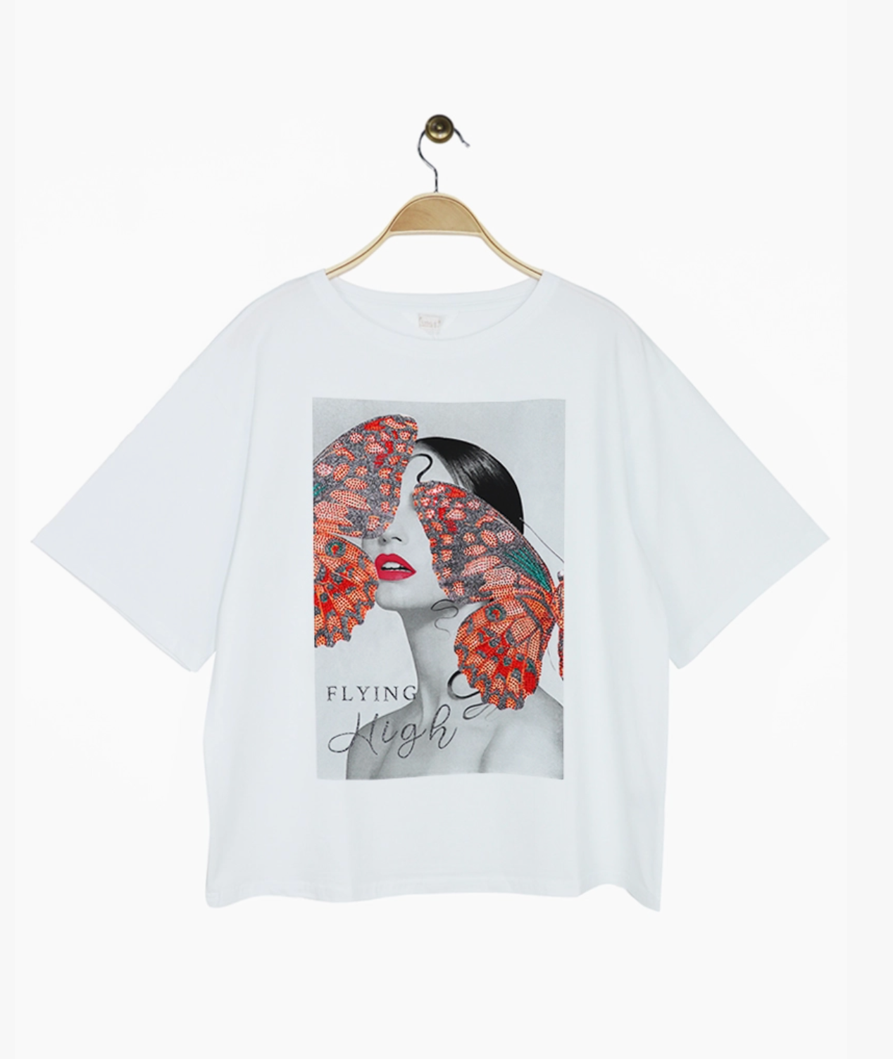 T-shirt coton imprimé papillons ATTRAIT PARIS