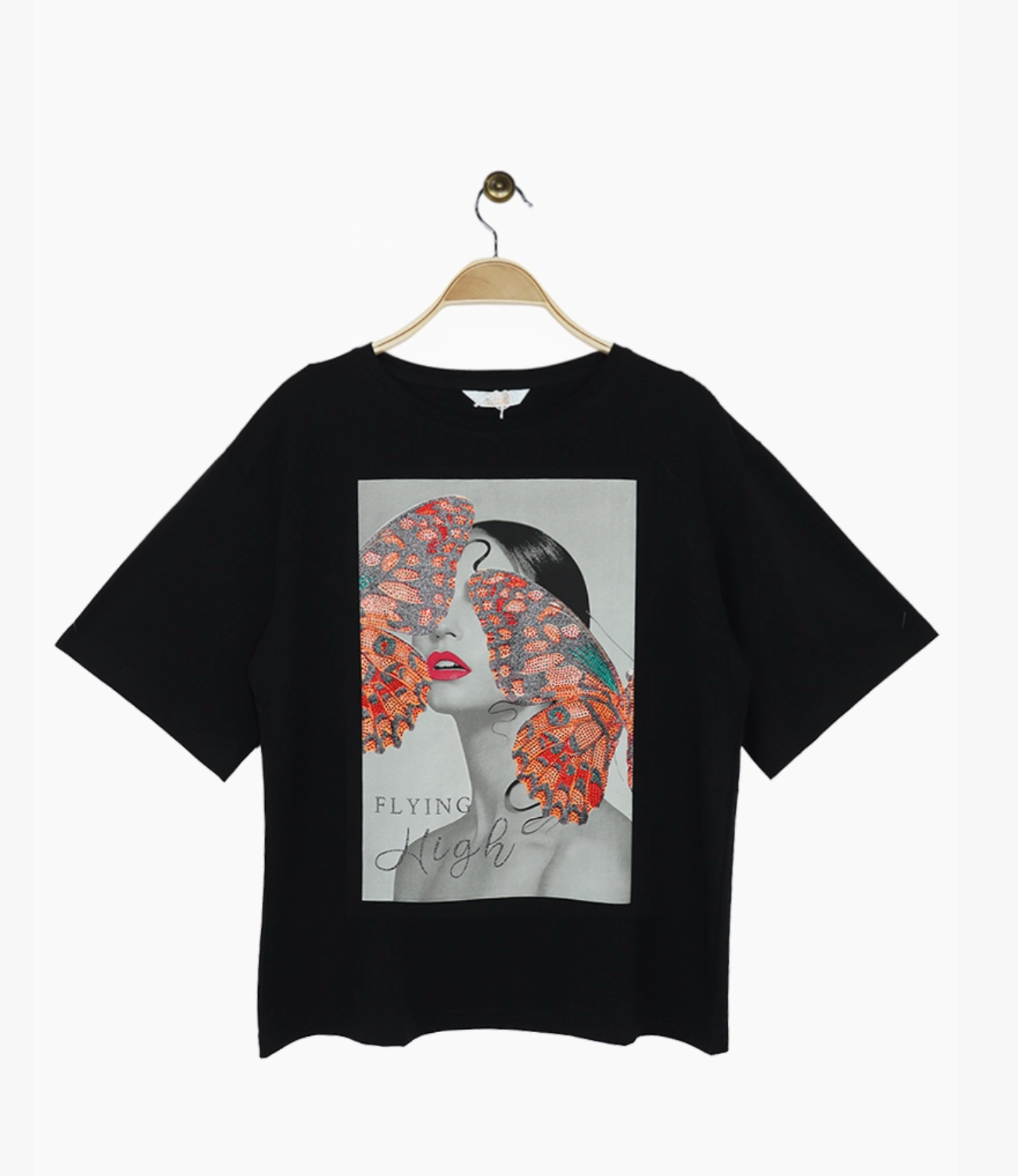 T-shirt coton imprimé papillons ATTRAIT PARIS