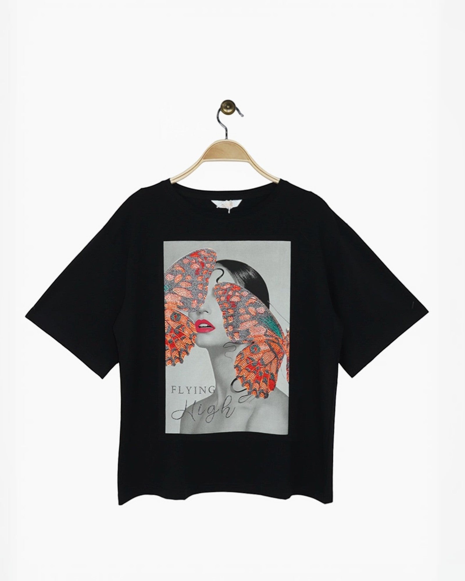 T-shirt coton imprimé papillons ATTRAIT PARIS