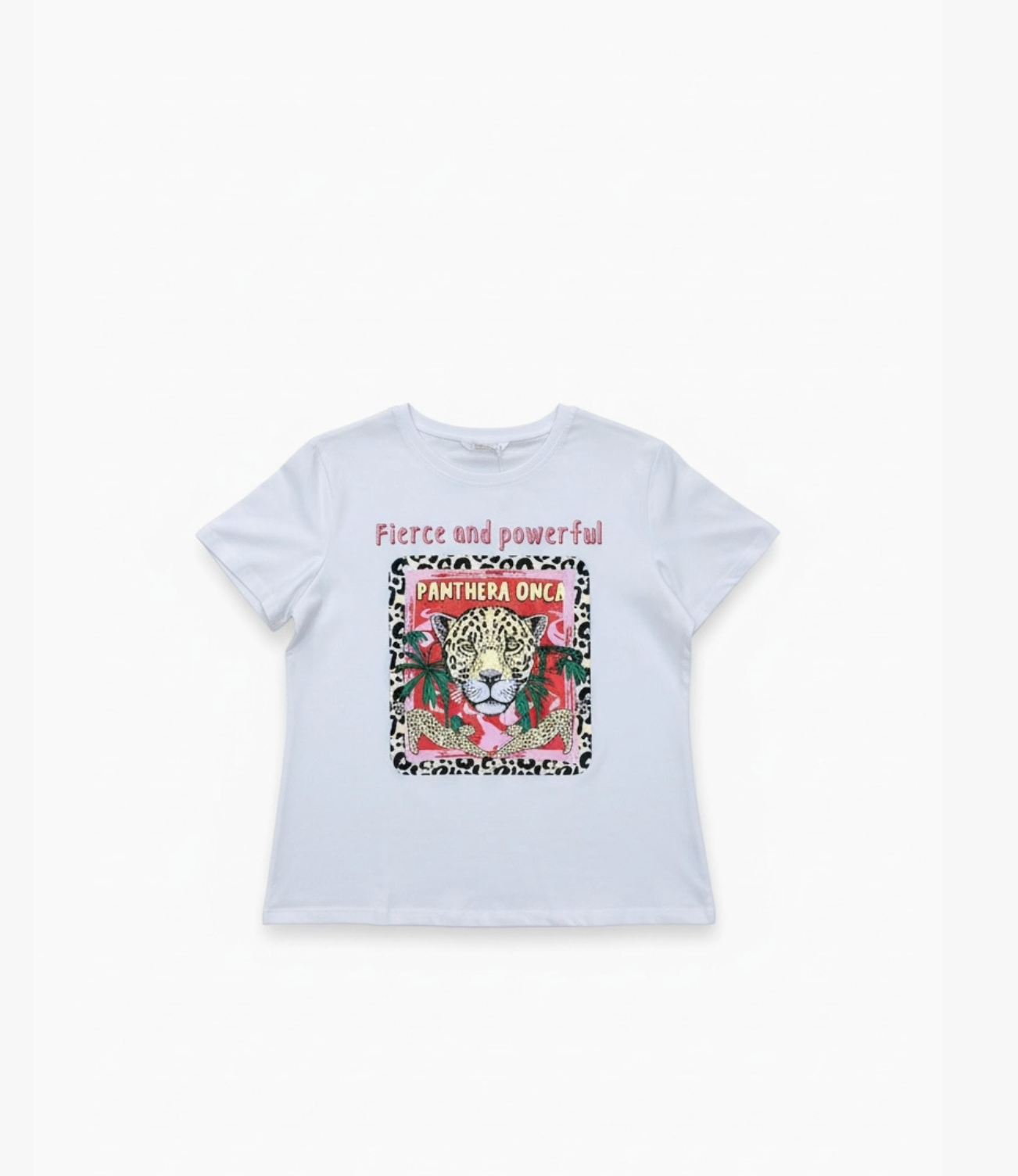 T-shirt Fierce and Powerful léopard ATTRAIT PARIS
