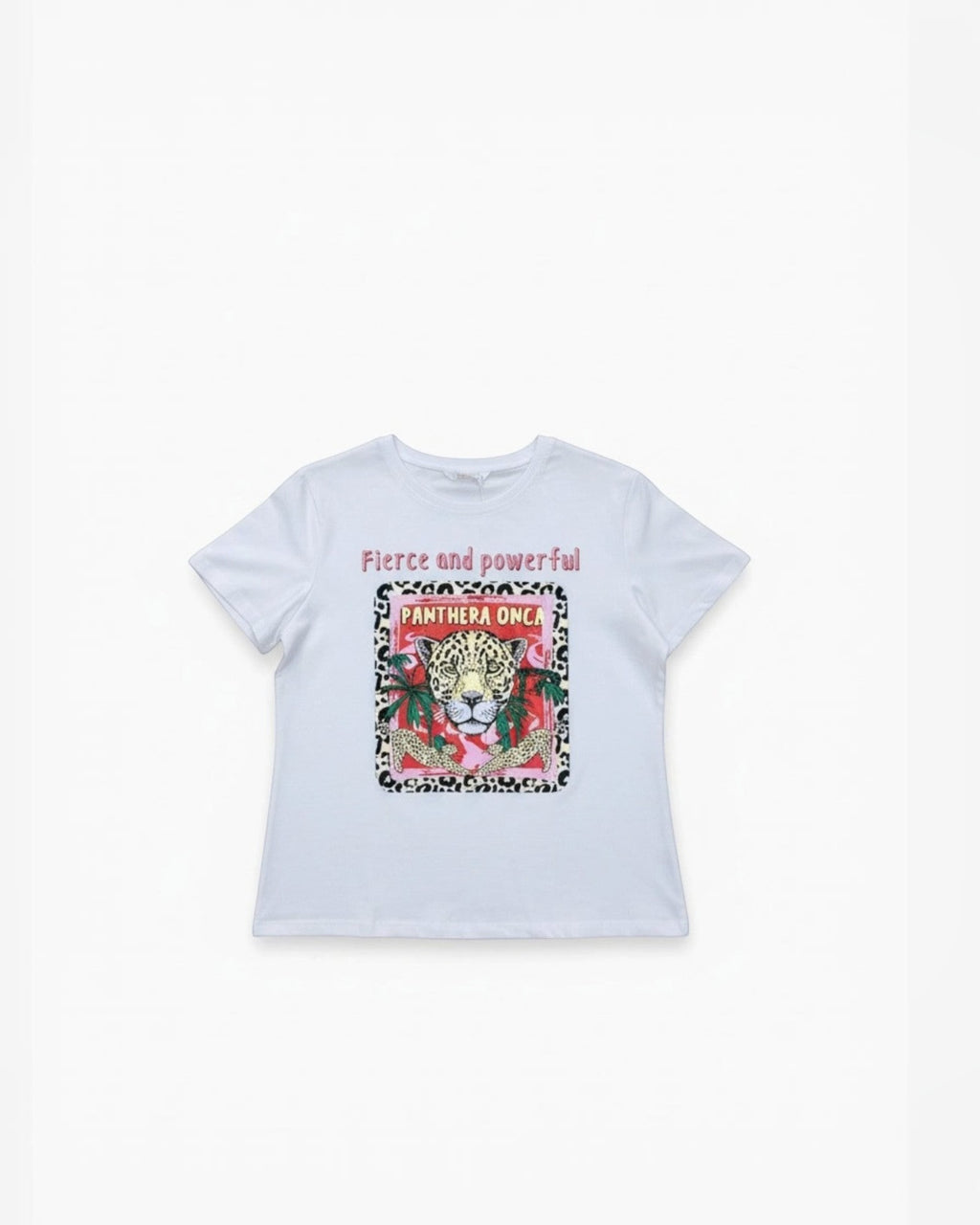T-shirt Fierce and Powerful léopard ATTRAIT PARIS