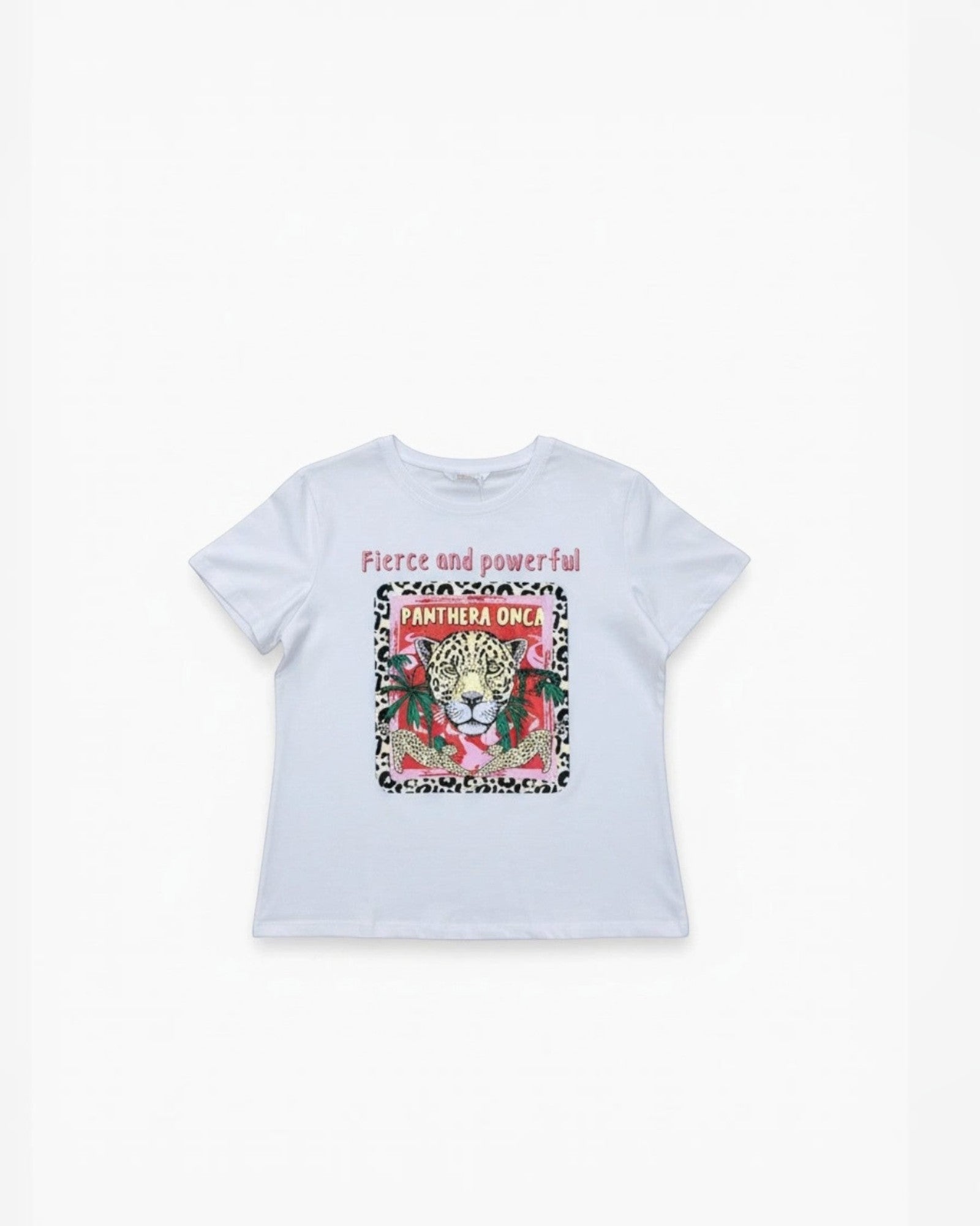 T-shirt Fierce and Powerful léopard ATTRAIT PARIS