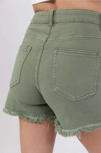 Short en jean effiloché taille haute stretch NINA CARTER