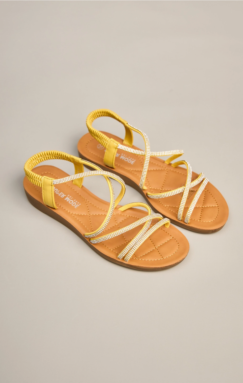 Sandales lanière croisée strass BELLE WOMEN