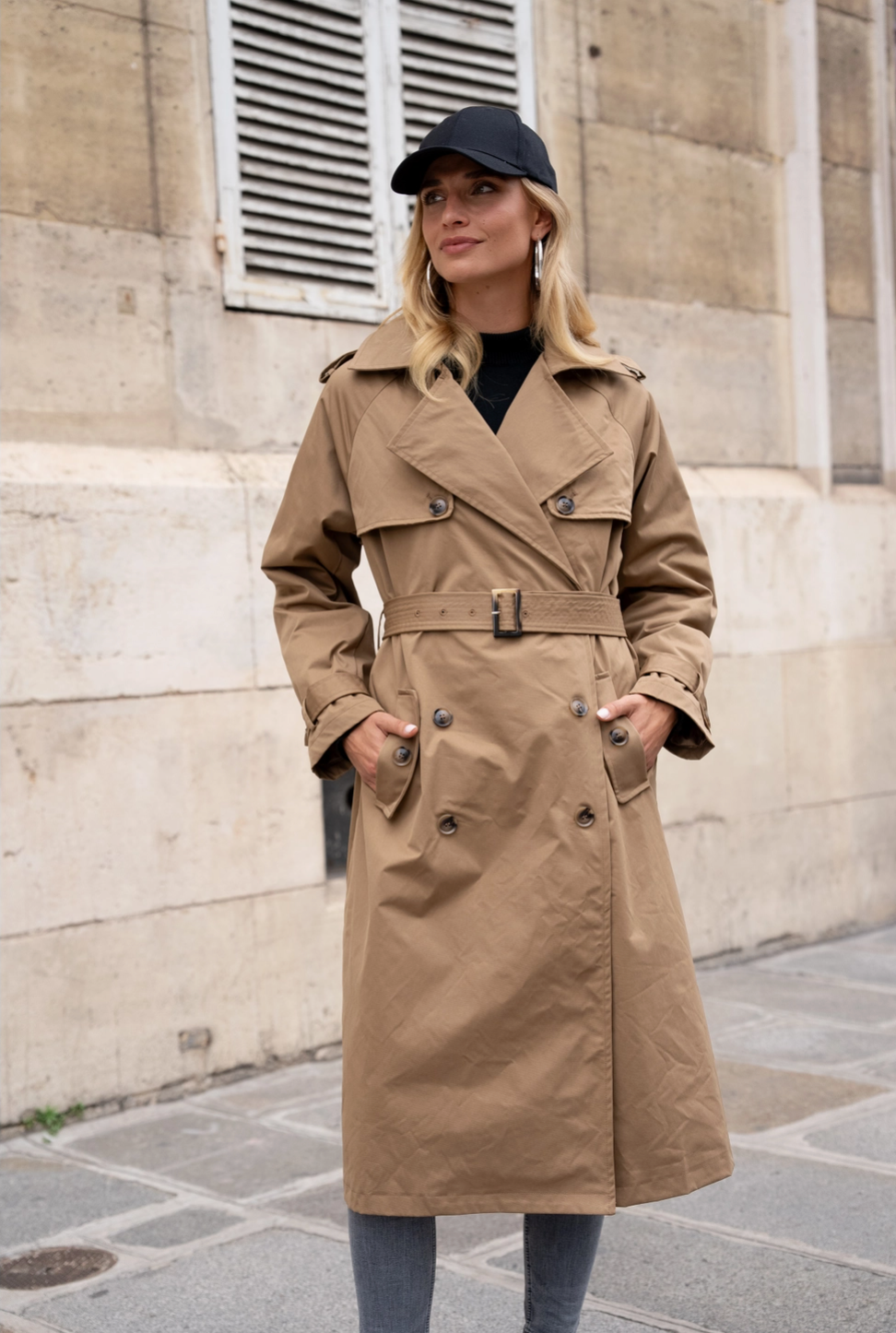 Trench Long Double Boutonnage ATTRAIT PARIS