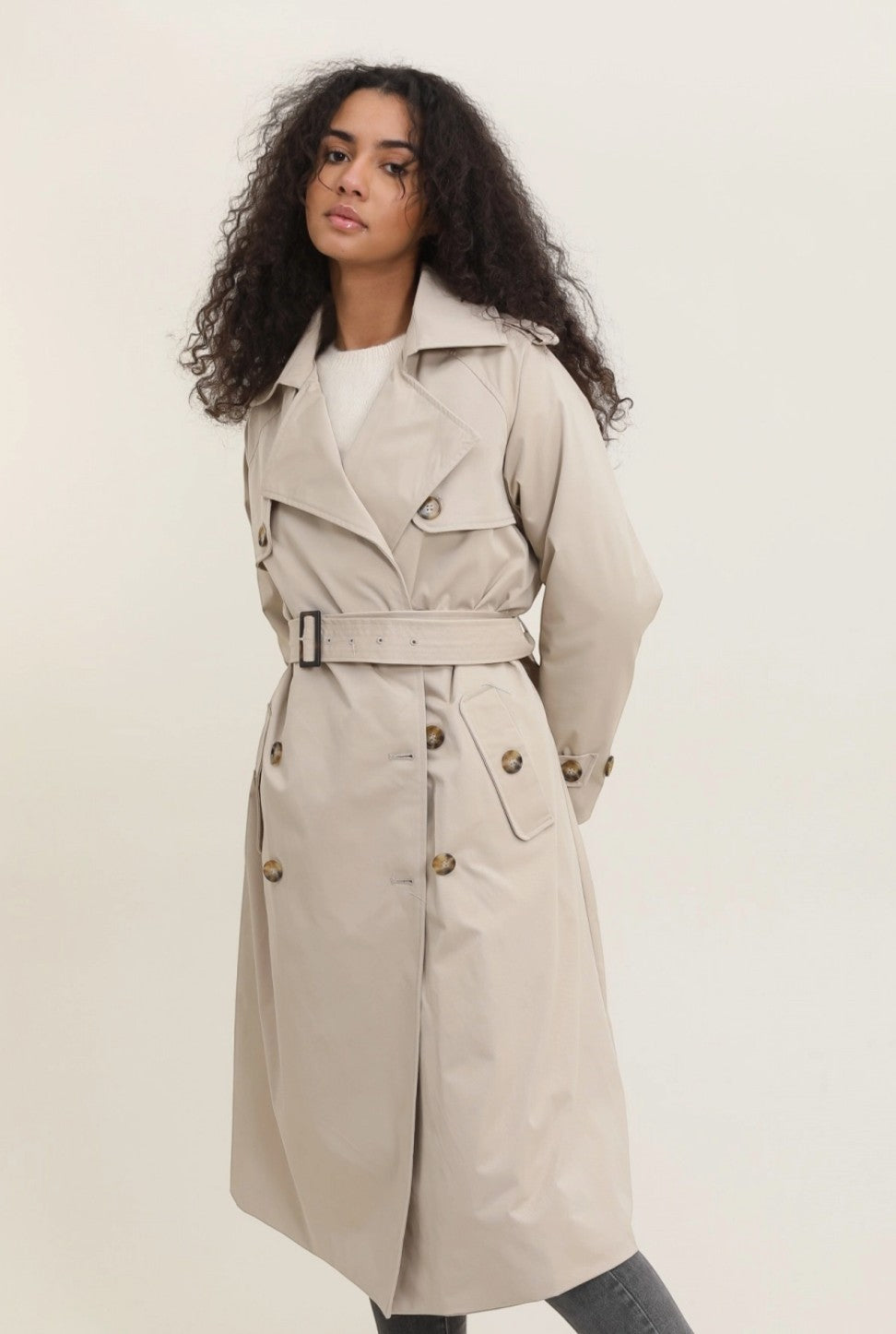Trench Long Double Boutonnage ATTRAIT PARIS