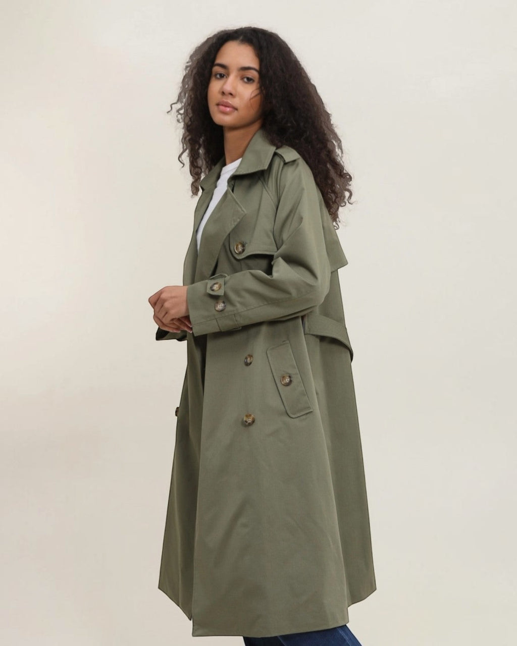 Trench Long Double Boutonnage ATTRAIT PARIS