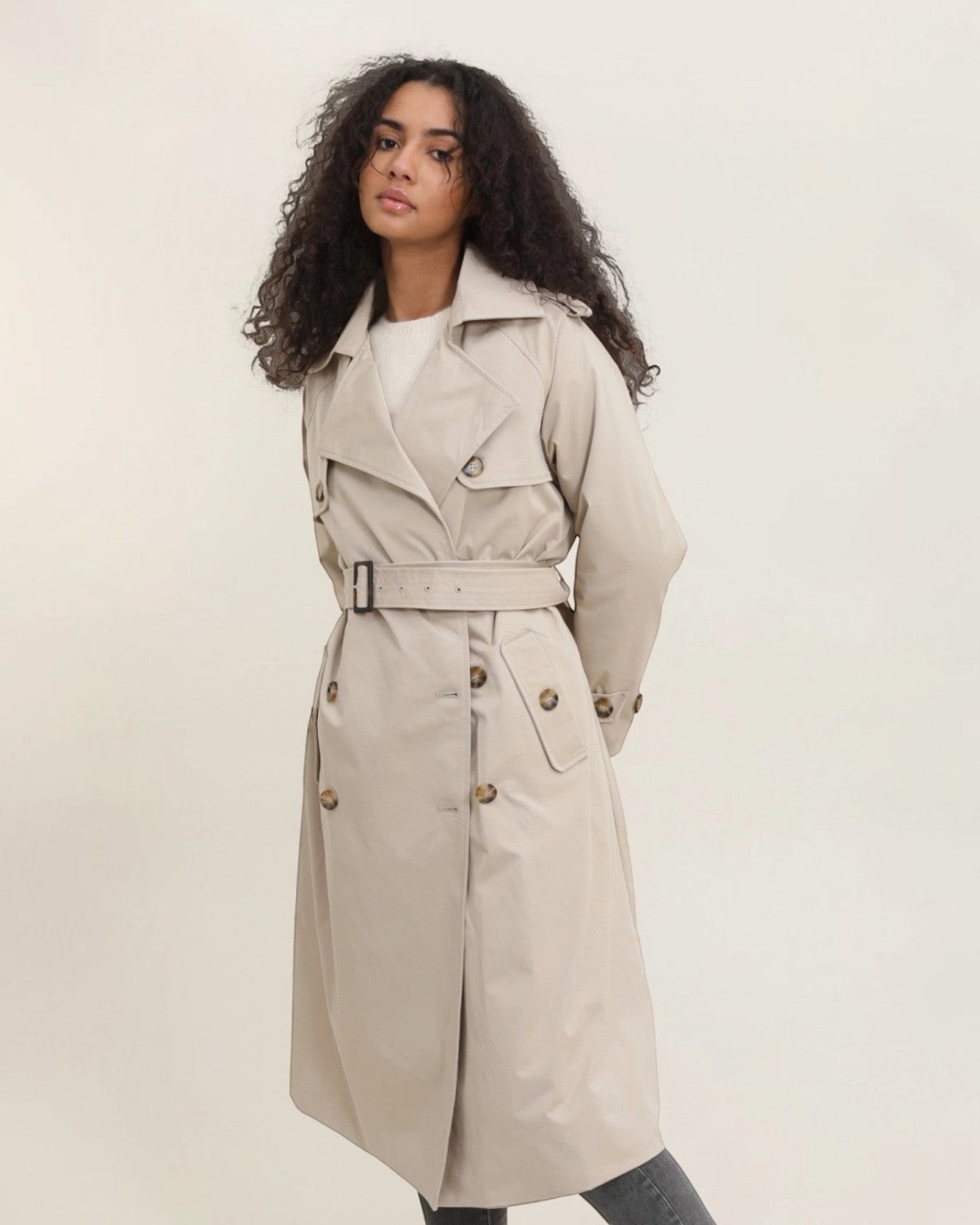 Trench Long Double Boutonnage ATTRAIT PARIS