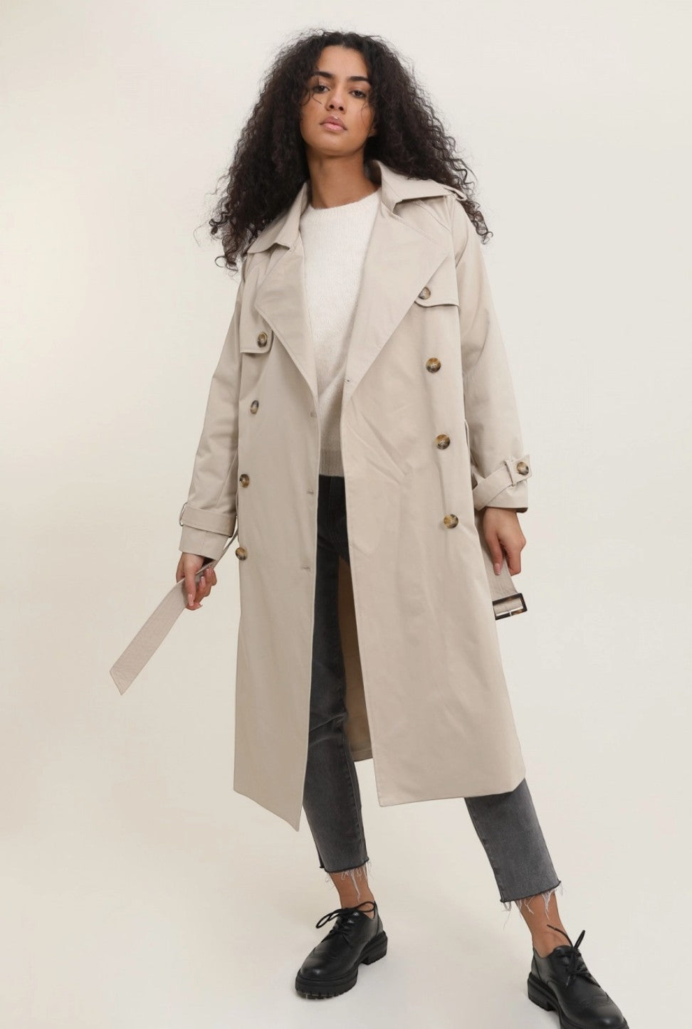 Trench Long Double Boutonnage ATTRAIT PARIS