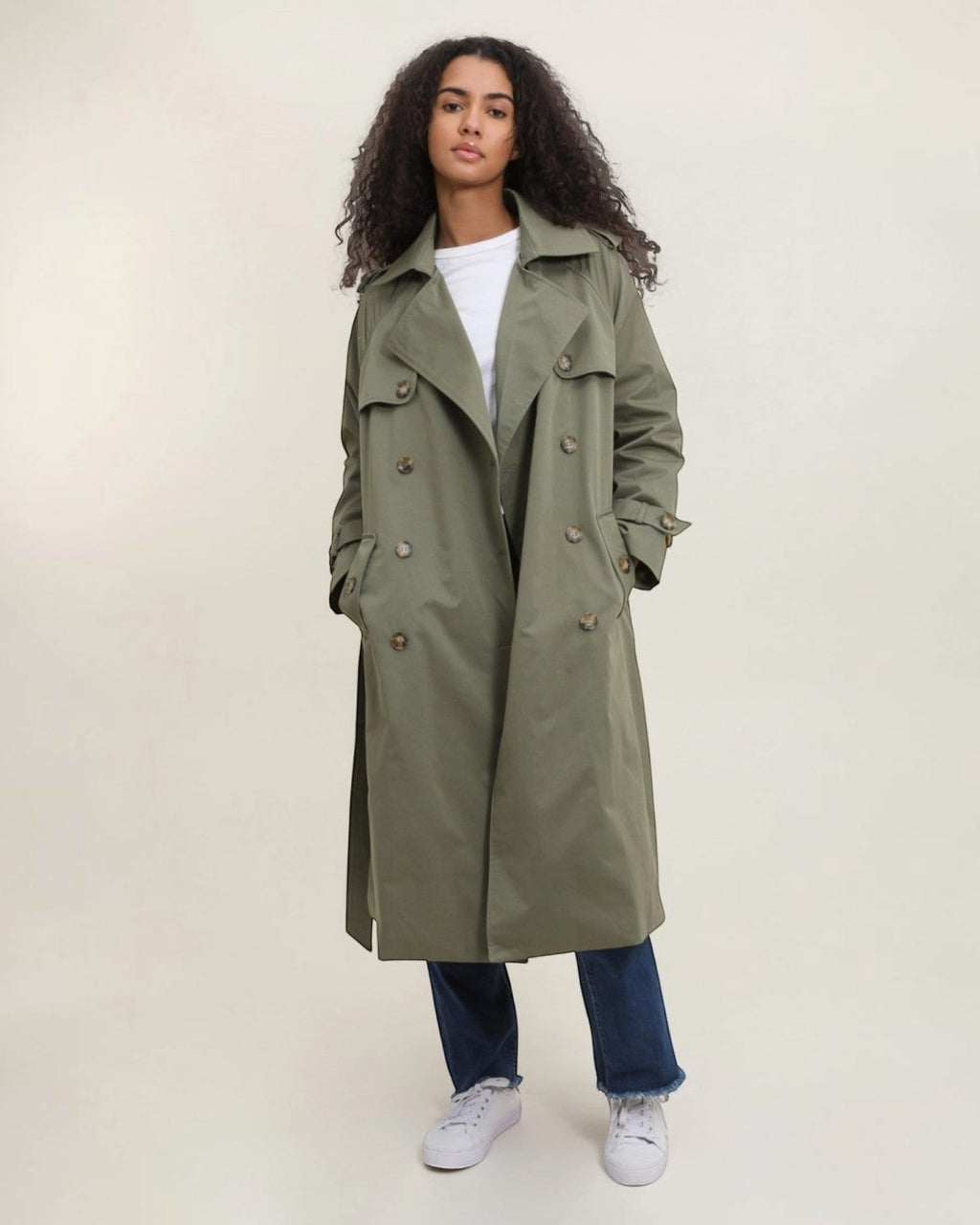 Trench Long Double Boutonnage ATTRAIT PARIS