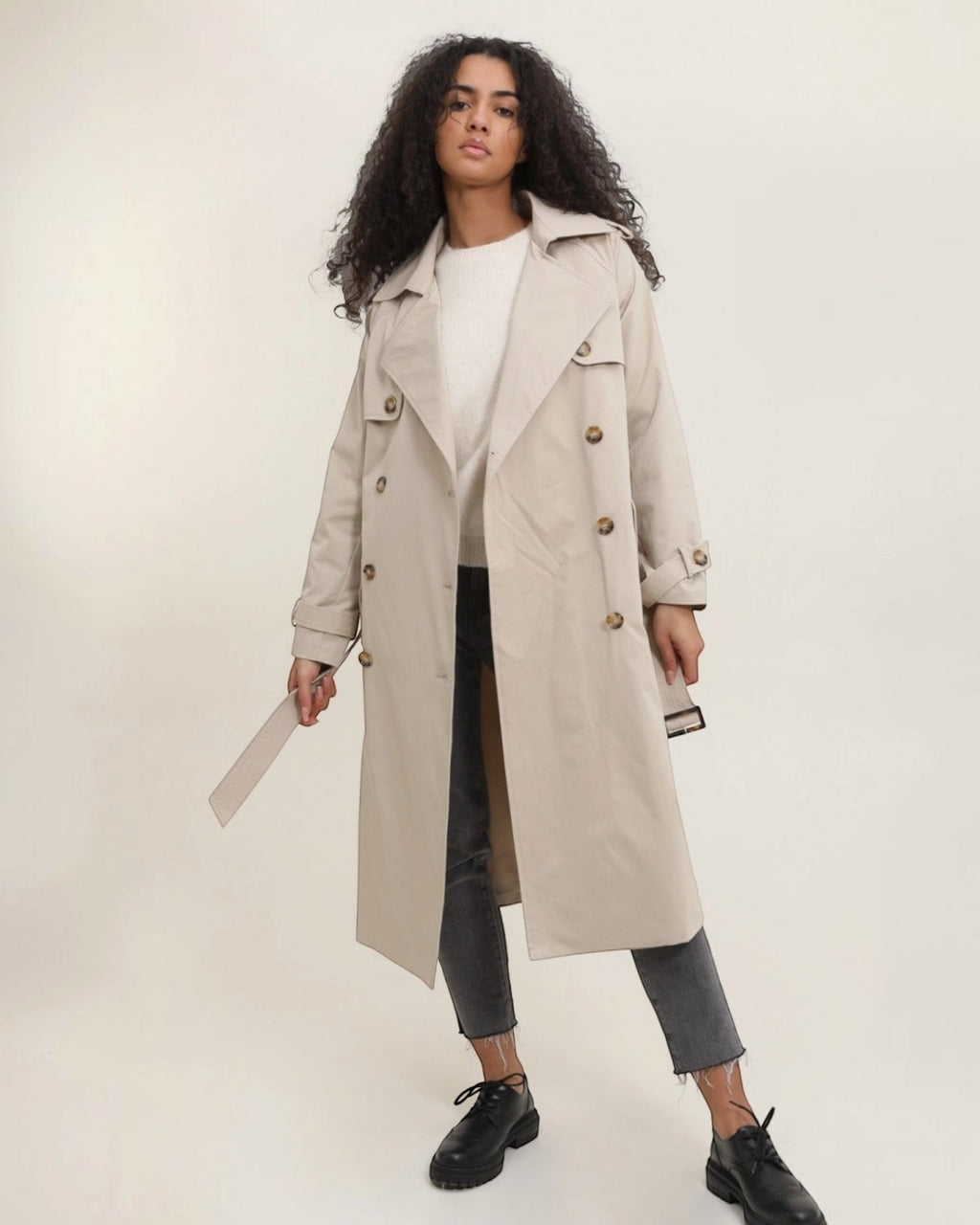 Trench Long Double Boutonnage ATTRAIT PARIS