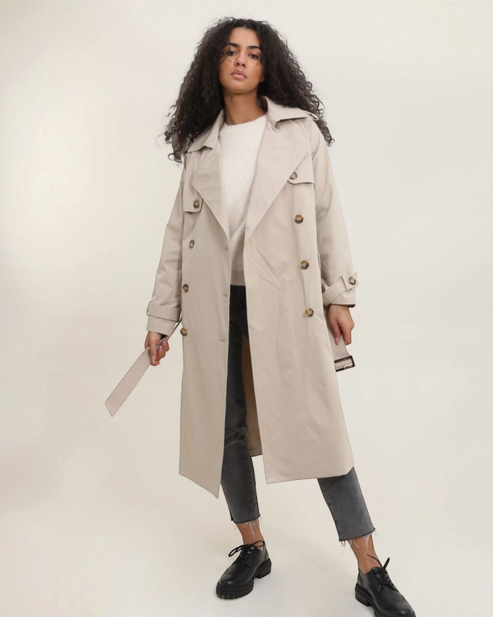 Trench Long Double Boutonnage ATTRAIT PARIS
