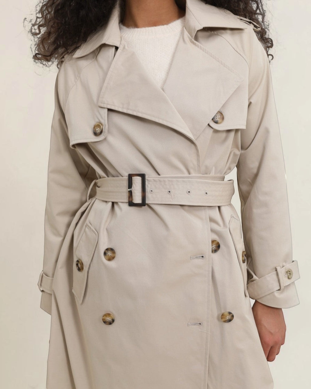 Trench Long Double Boutonnage ATTRAIT PARIS - Manteaux - ATTRAIT PARIS